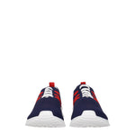 Kiton Sneakers Uomo Tessuto Blu Rosso