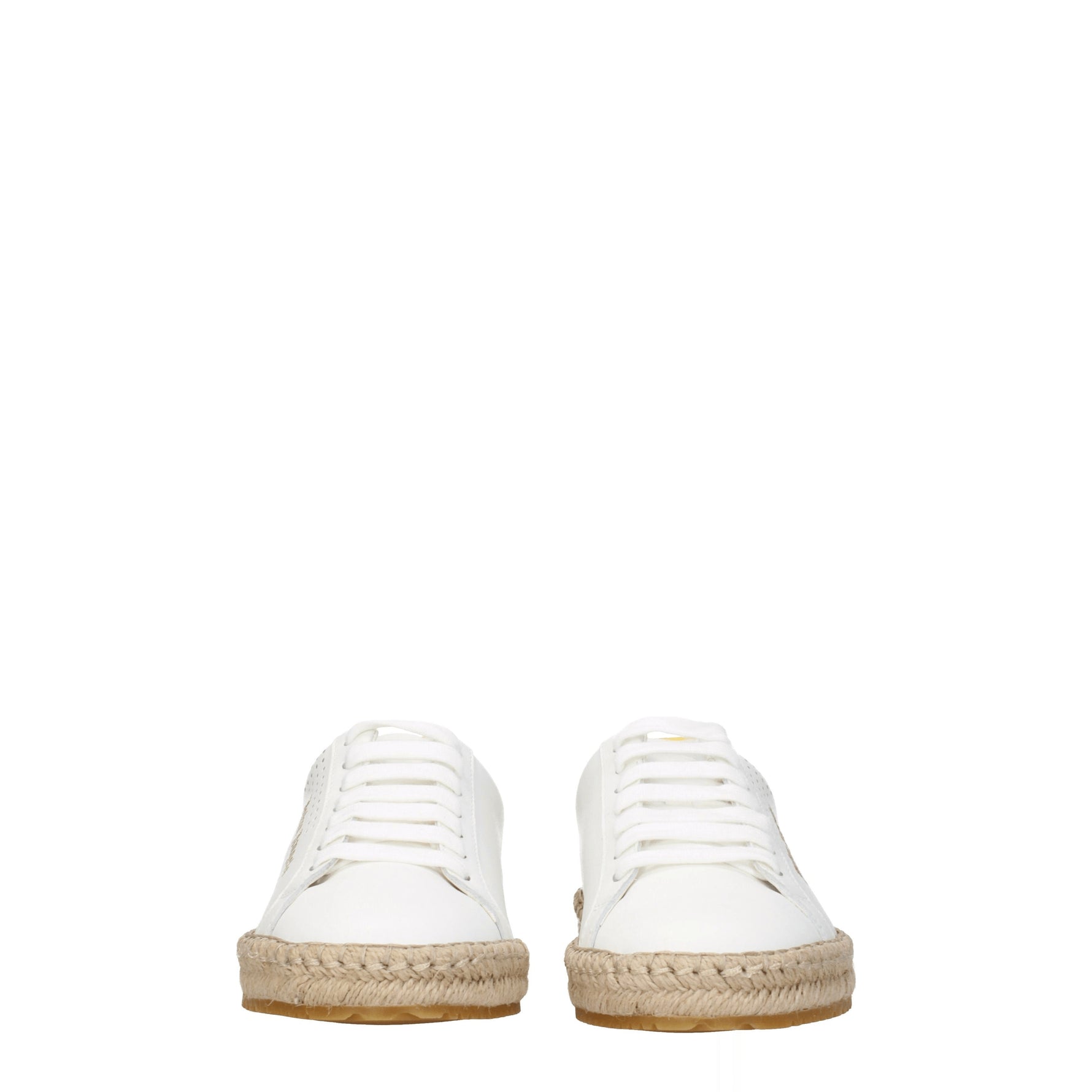 Palm Angels Sneakers Donna Pelle Bianco Giallo