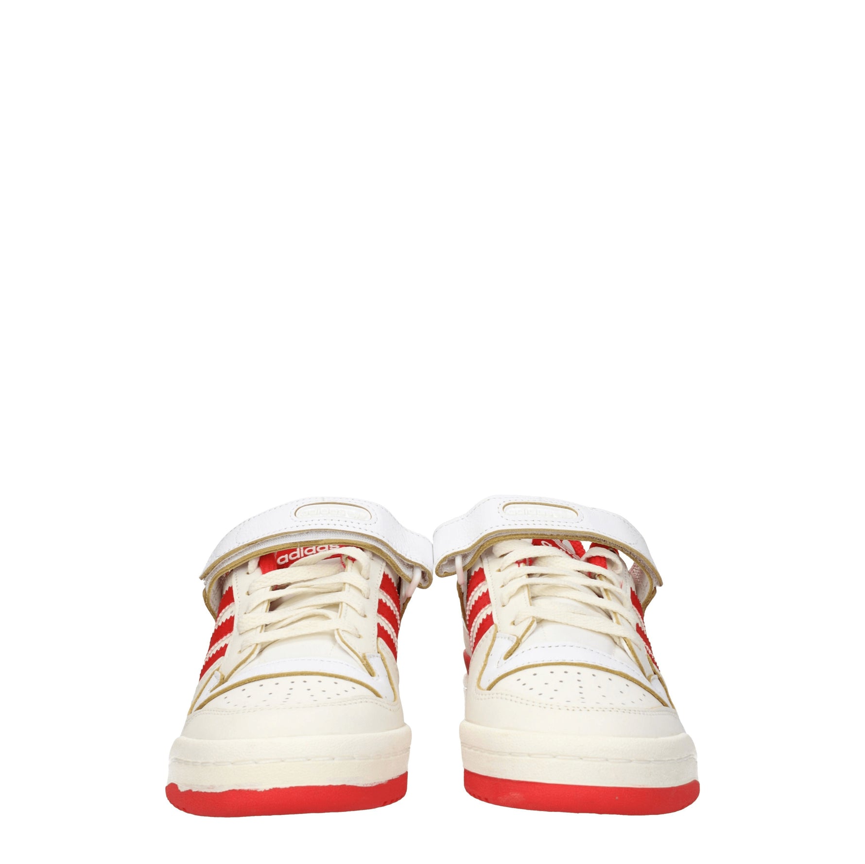 Adidas Sneakers forum 84 low Uomo Pelle Beige Rosso