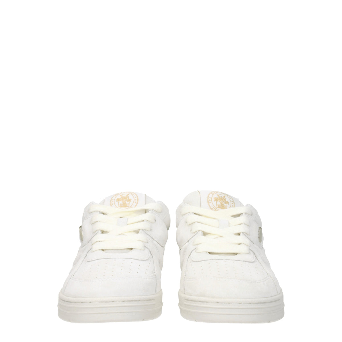 Palm Angels Sneakers Uomo Camoscio Bianco Crema