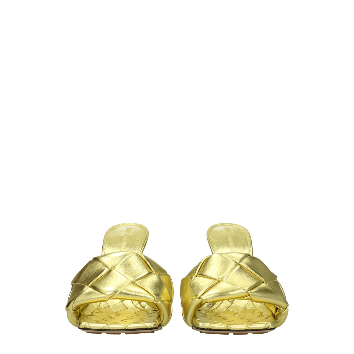 Bottega Veneta Sandali Donna Pelle Oro