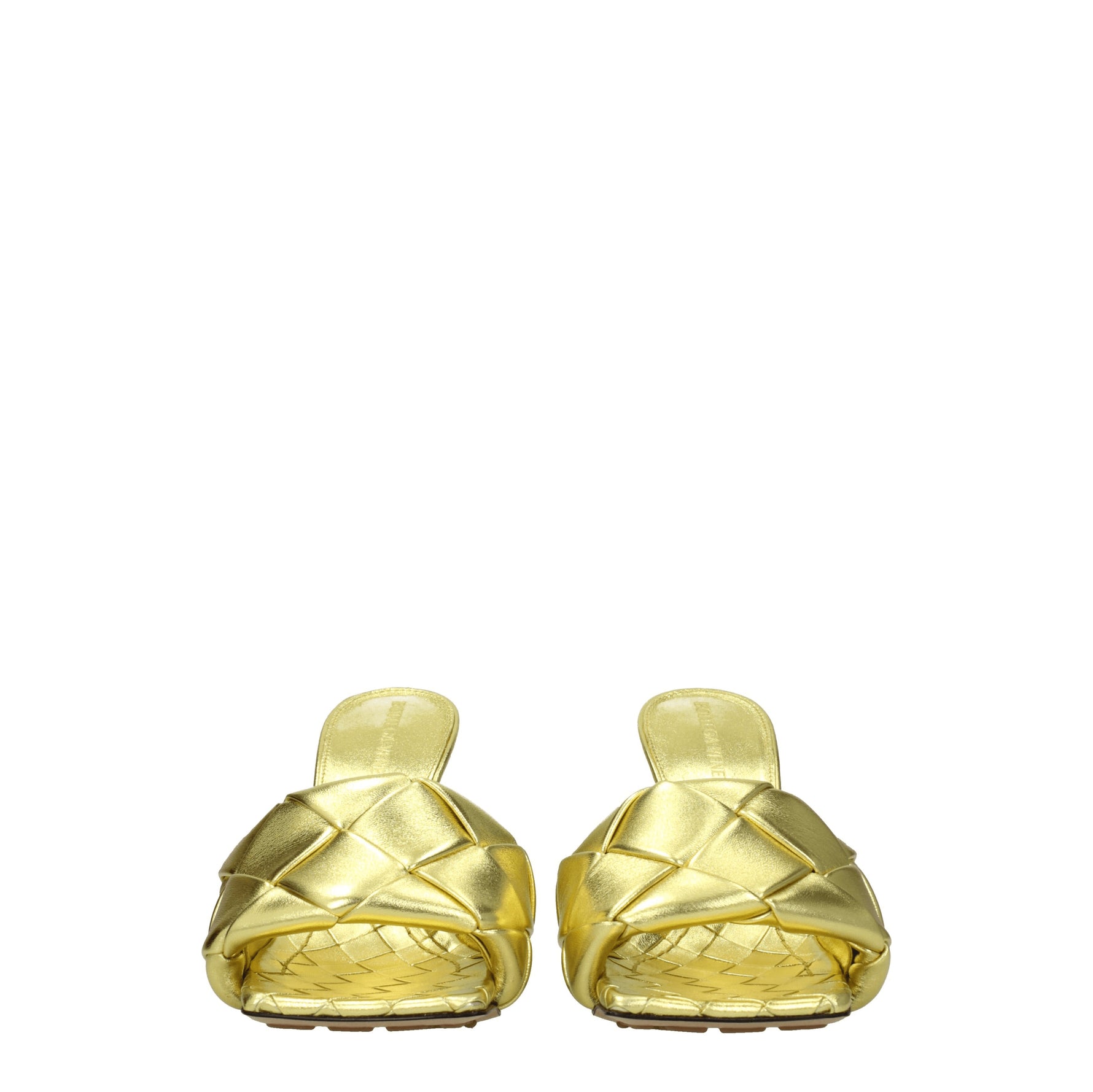 Bottega Veneta Sandali Donna Pelle Oro