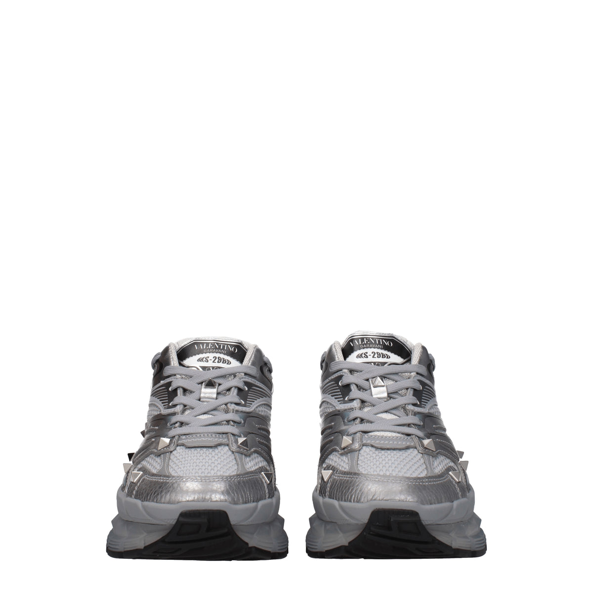 Valentino Garavani Sneakers ms 2960 Uomo Tessuto Argento
