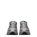 Valentino Garavani Sneakers ms 2960 Uomo Tessuto Argento