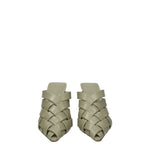 Bottega Veneta Sandali Donna Pelle Verde Travertino