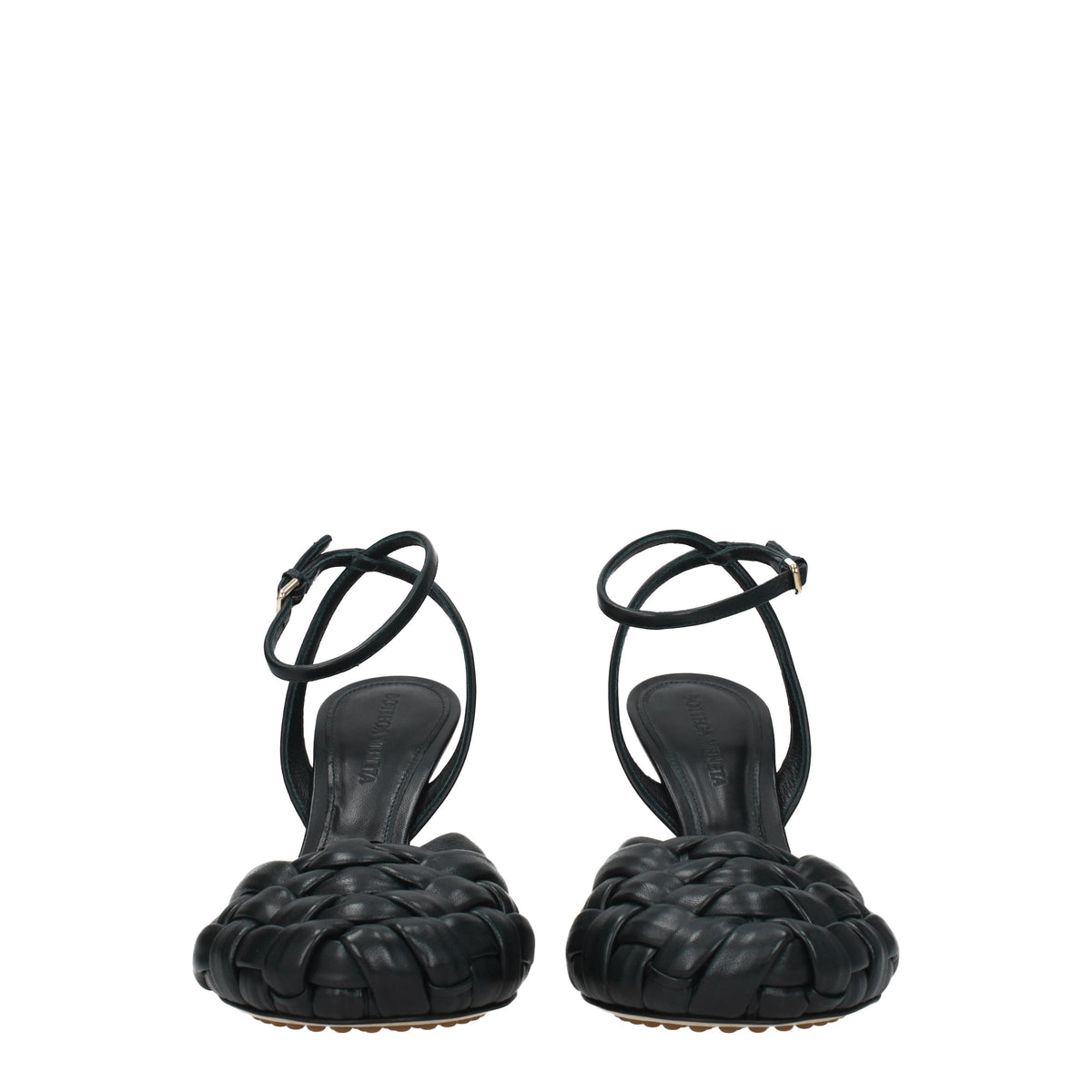 Bottega Veneta Sandali Donna Pelle Verde Calamaio