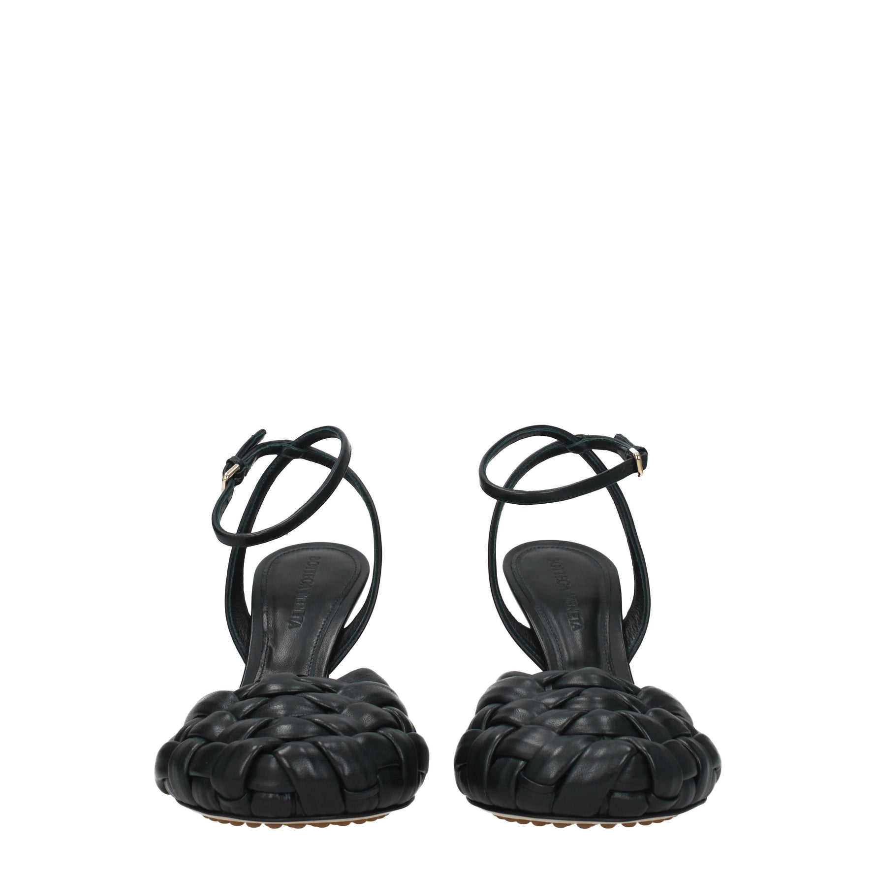 Bottega Veneta Sandali Donna Pelle Verde Calamaio