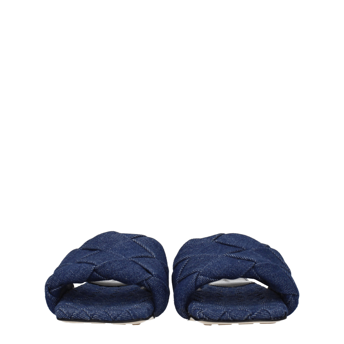 Bottega Veneta Ciabatte e Zoccoli lido Donna Tessuto Blu Denim
