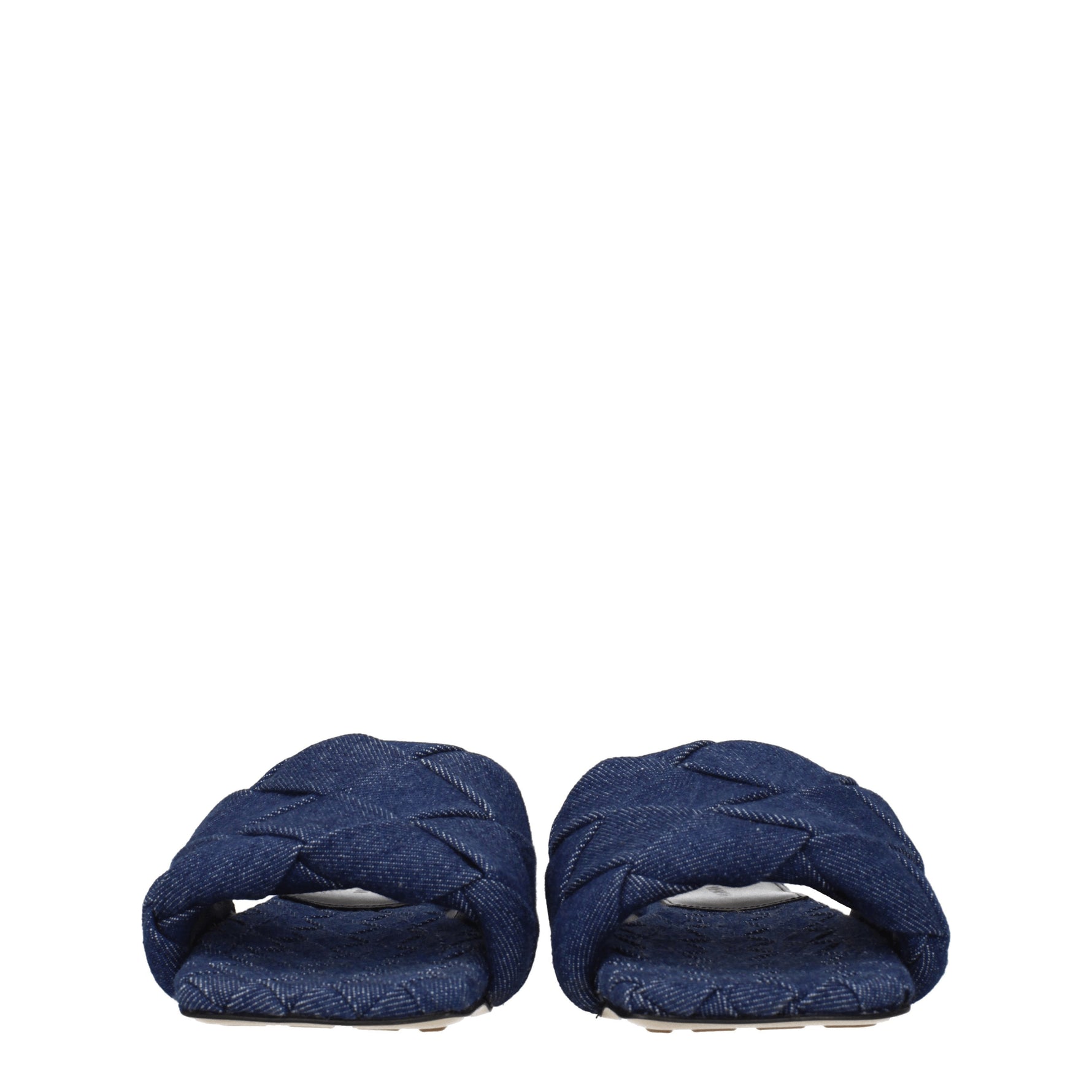 Bottega Veneta Ciabatte e Zoccoli lido Donna Tessuto Blu Denim