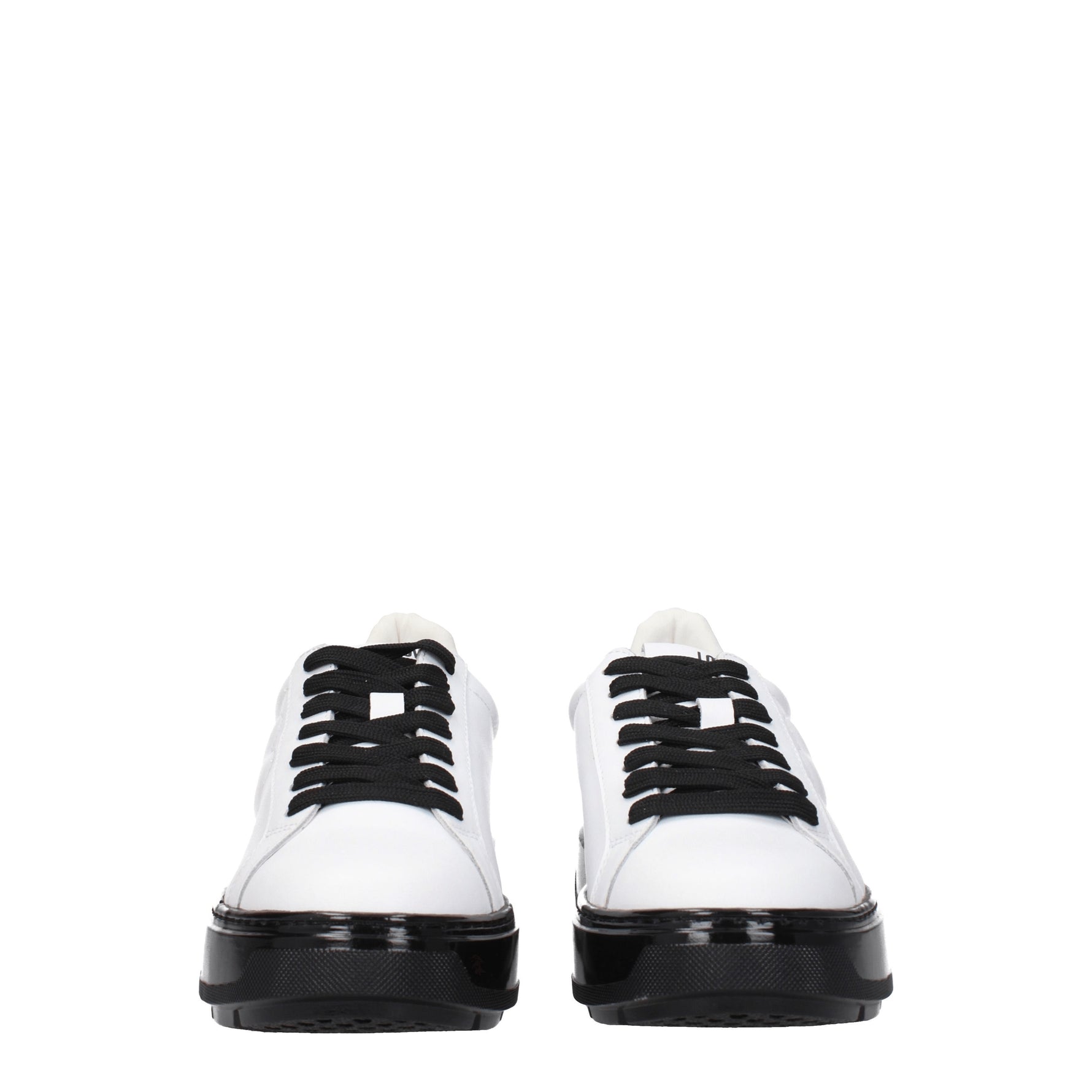 Love Moschino Sneakers Donna Pelle Bianco Nero
