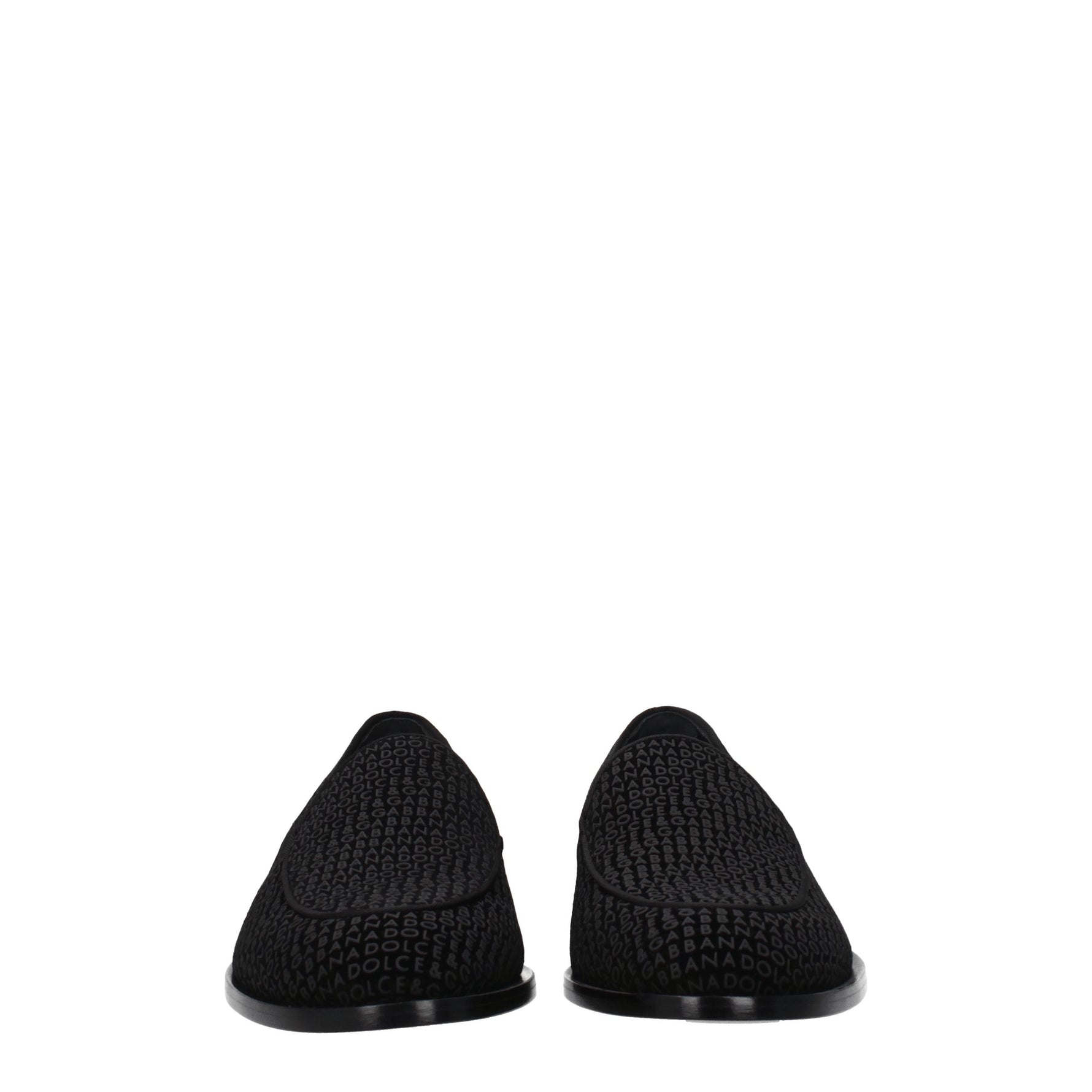 Dolce&Gabbana Slip On Uomo Velluto Nero