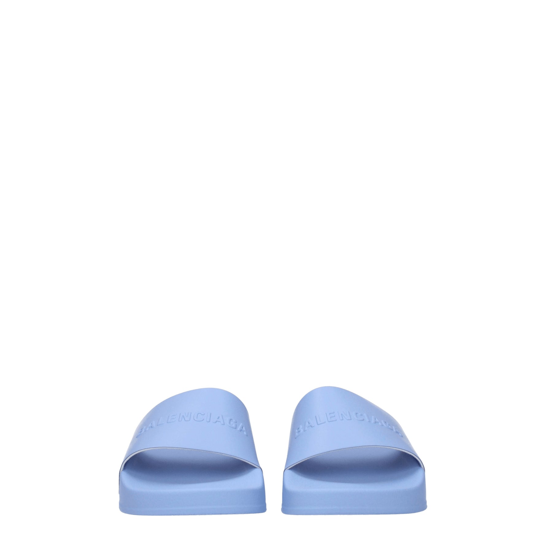 Balenciaga Idee Regalo slippers kids Donna Gomma Blu Soft Sky