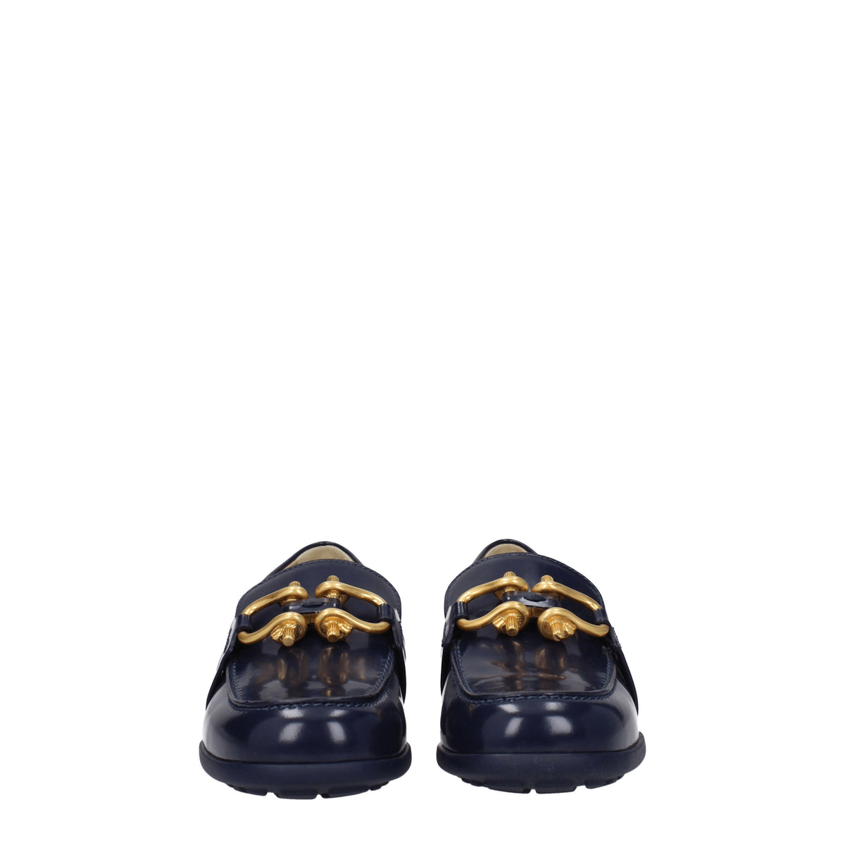 Bottega Veneta Mocassini monsieur Donna Pelle Blu Blu Scuro