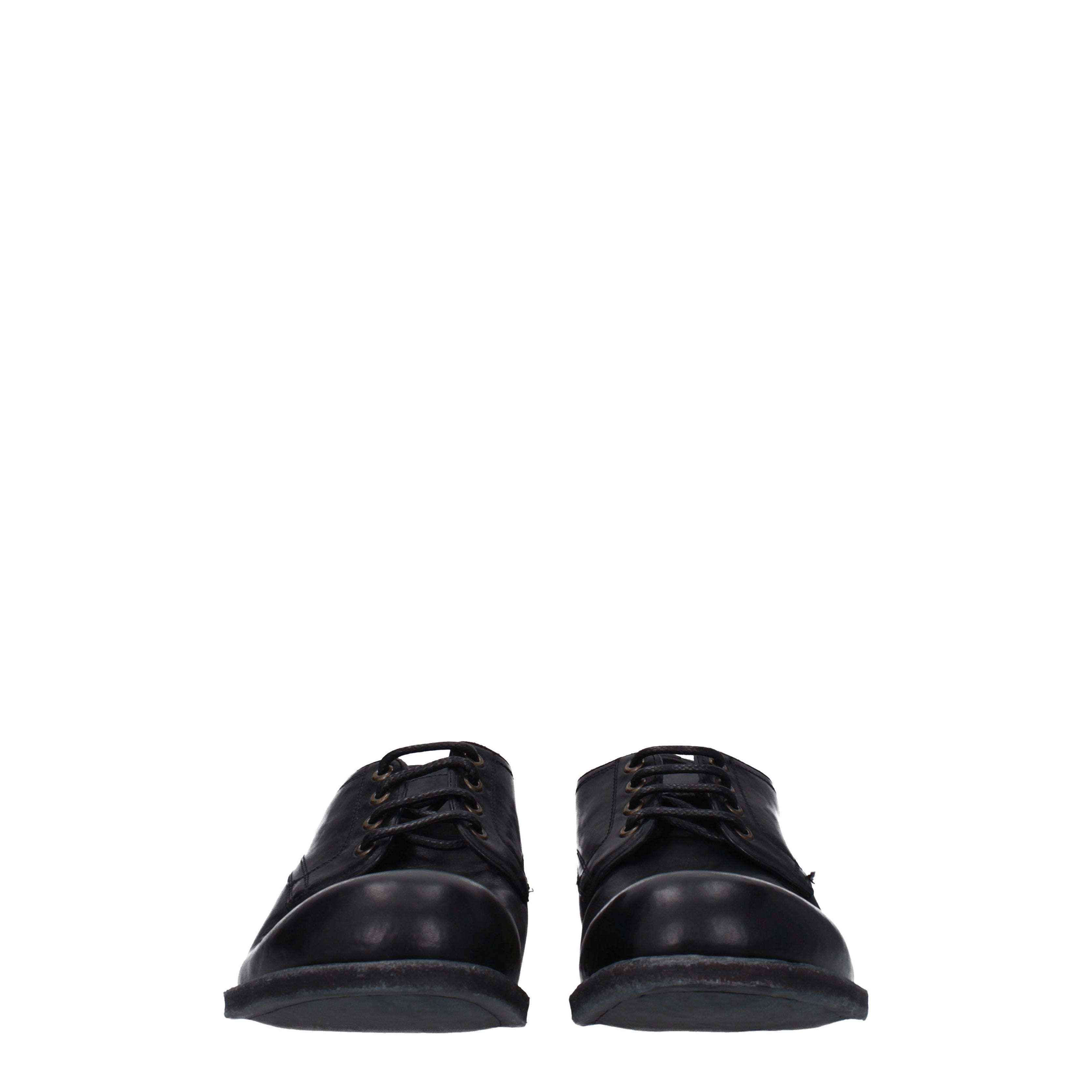 Dolce&Gabbana レースアップとモンクストラップ 男性 皮革 黒 | B-Exit
