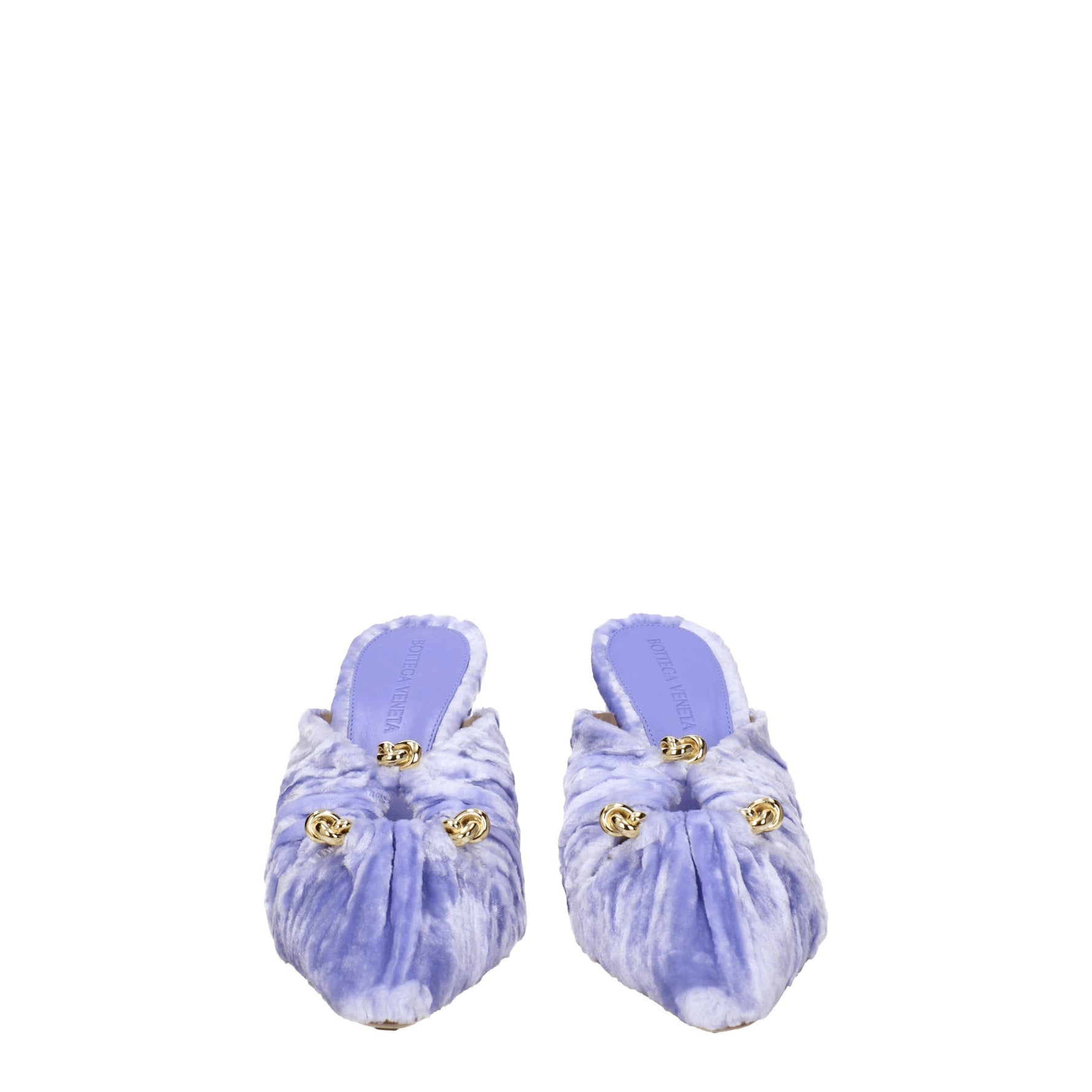 Bottega Veneta Sandali bunnie Donna Velluto Viola Ametista
