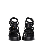 Saint Laurent Sandali Donna Pelle Nero