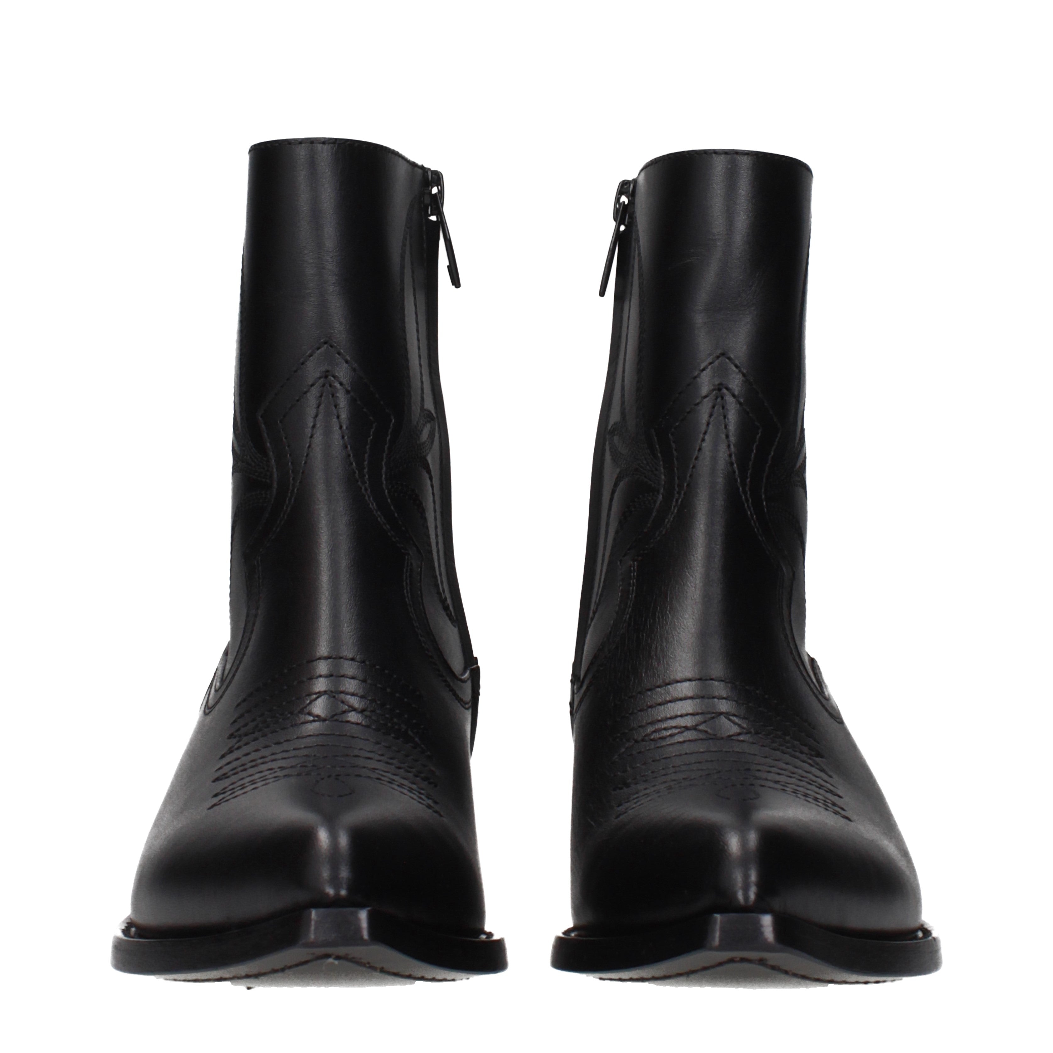 Celine Ankle Boots Women Leather Black | B-Exit – B-Exit top shop