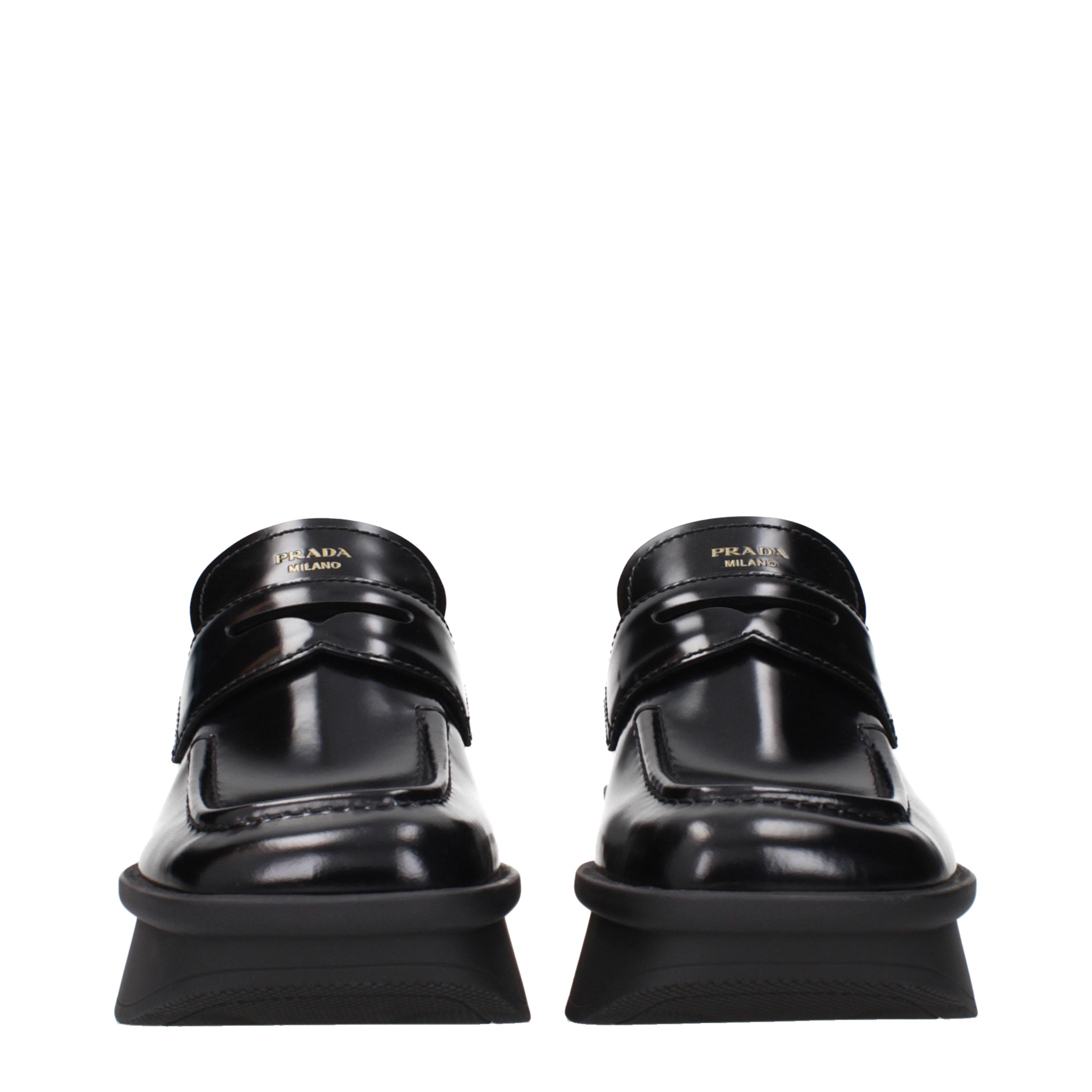 Prada ローファー 女性 皮革 黒 | B-Exit – B-Exit top shop online