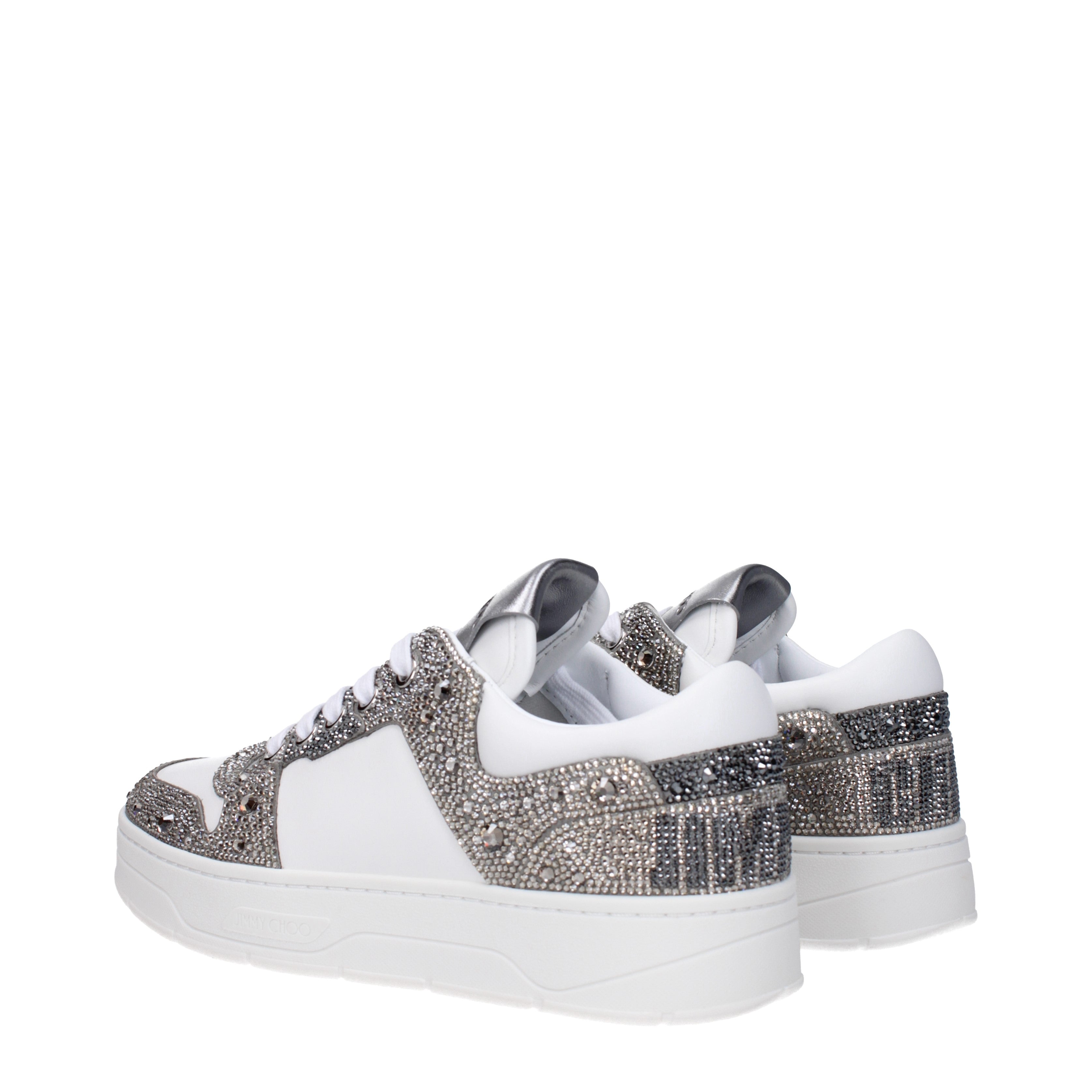 Jimmy Choo Sneakers Women Leather White/Silver | B-Exit – B-Exit