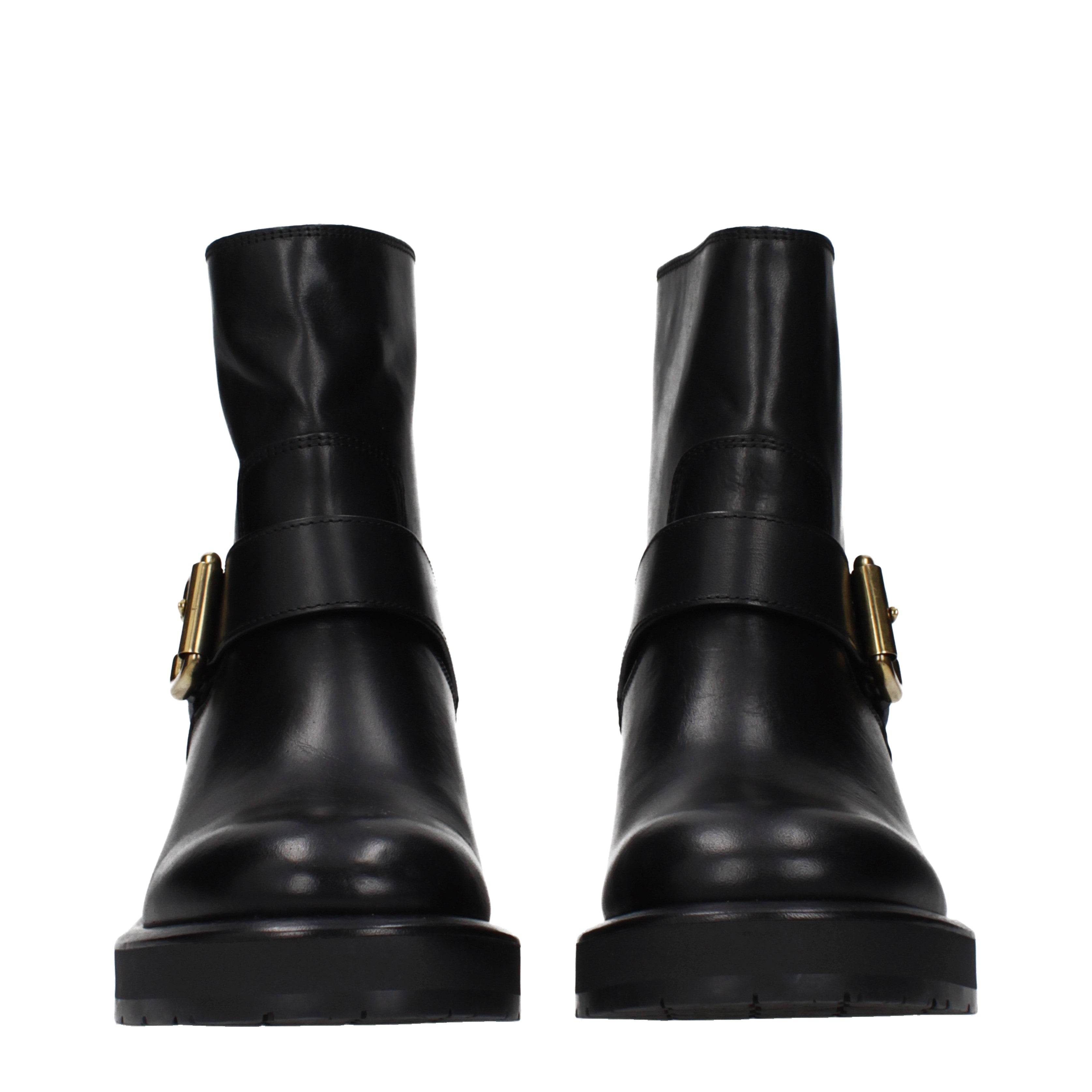 Chloé アンクルブーツ 女性 皮革 黒 | B-Exit – B-Exit top shop online