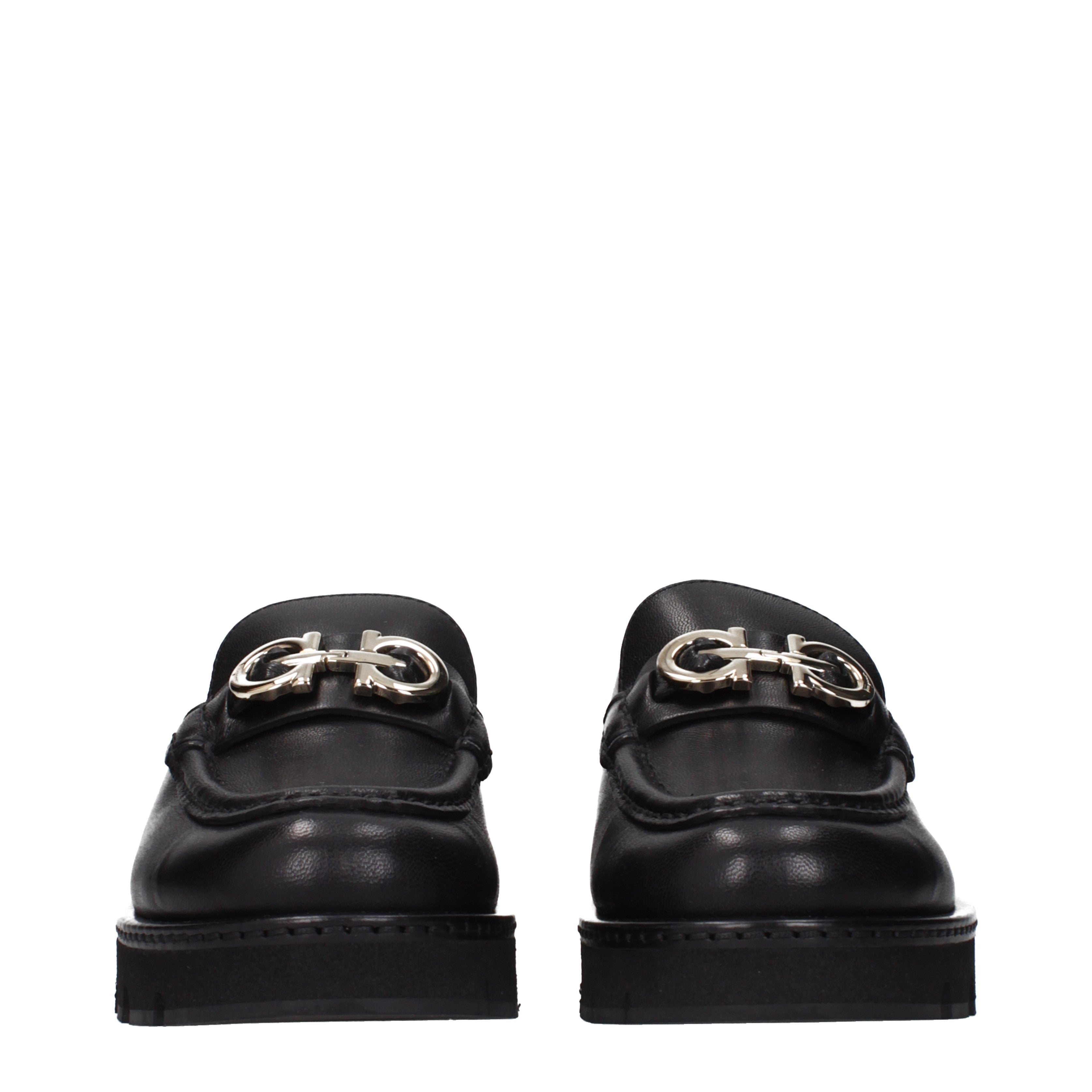 Salvatore Ferragamo Loafers Women Leather Black | B-Exit – B-Exit