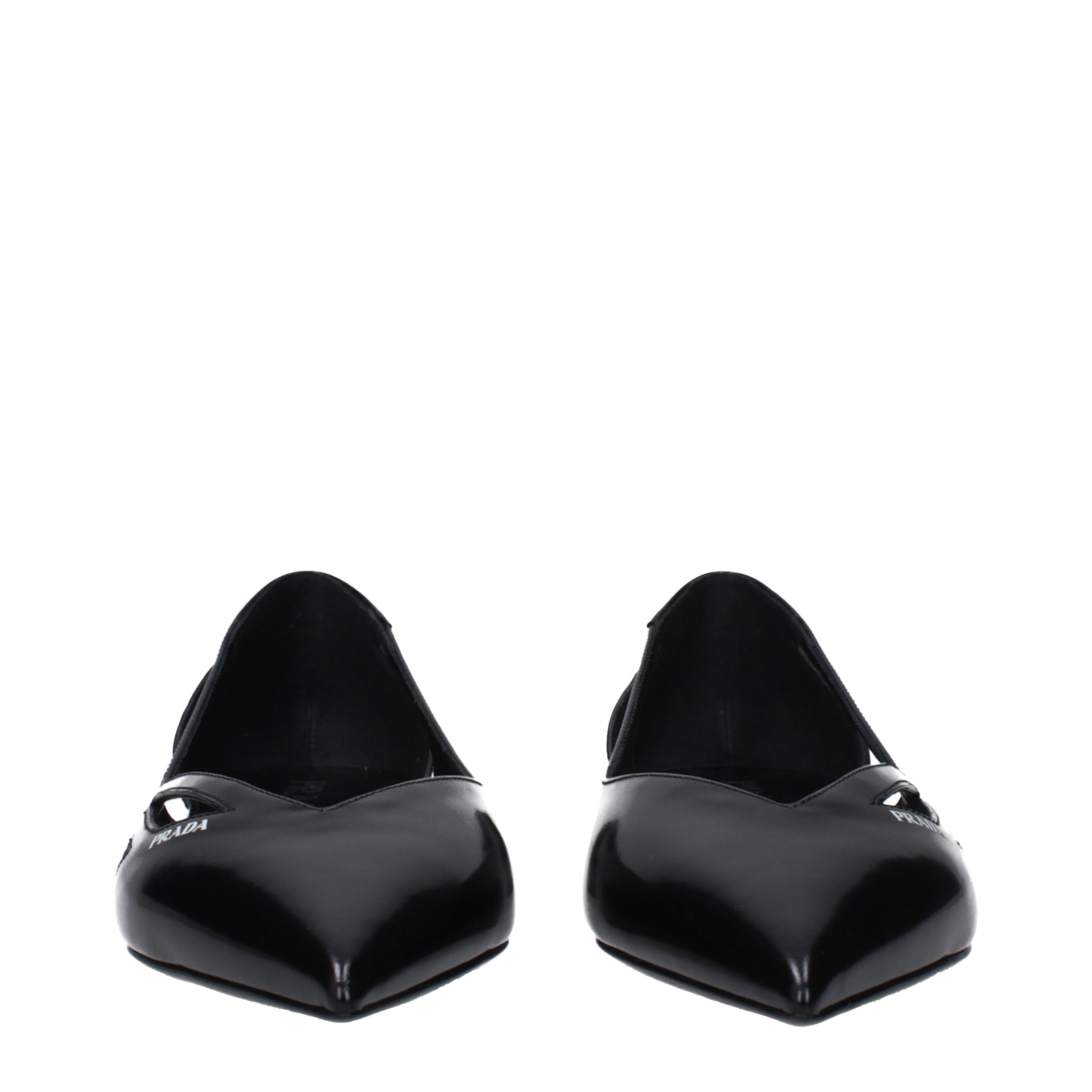 Prada Ballet Flats Women Leather Black | B-Exit – B-Exit top shop