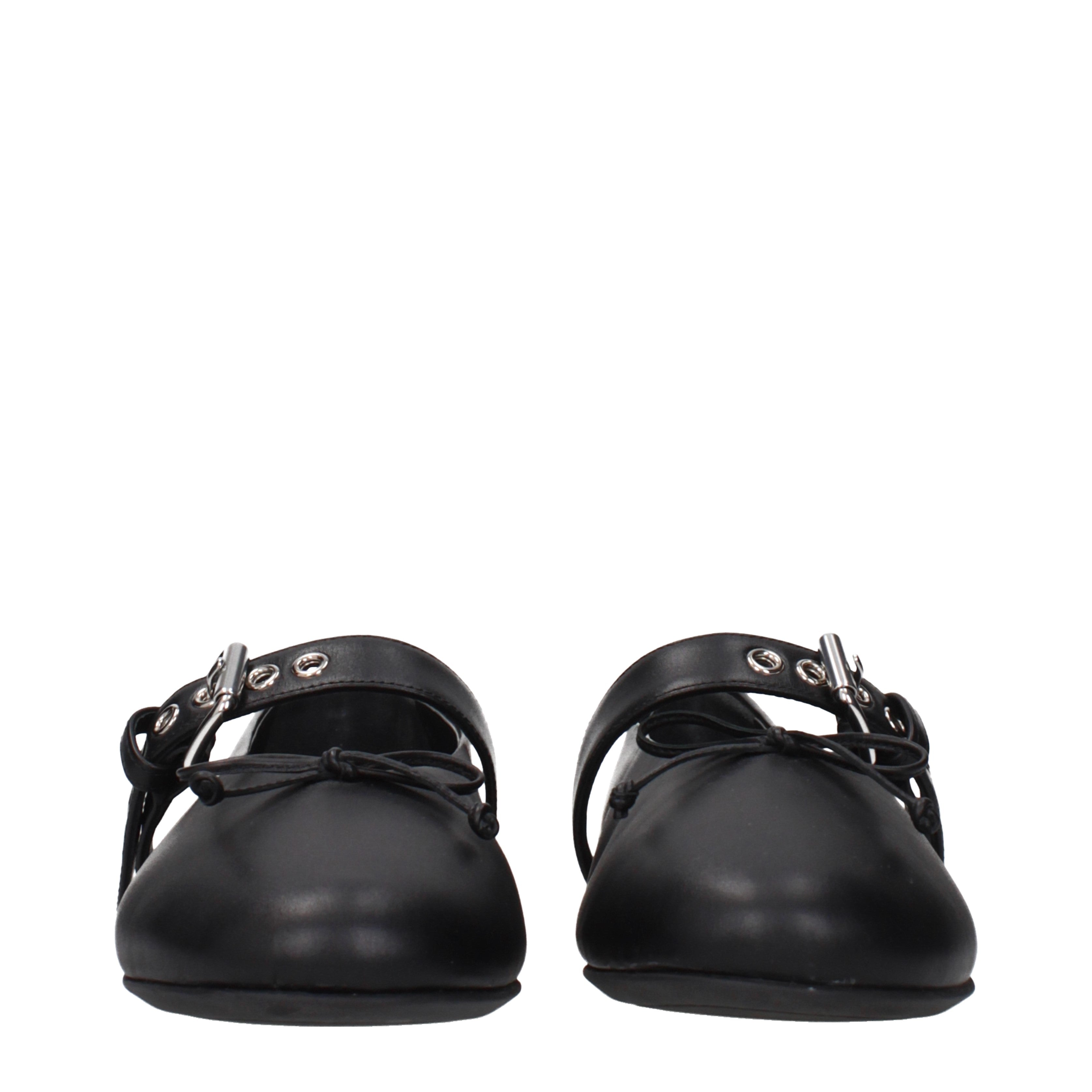 Miu Miu Ballet Flats Women Leather Black | B-Exit – B-Exit top