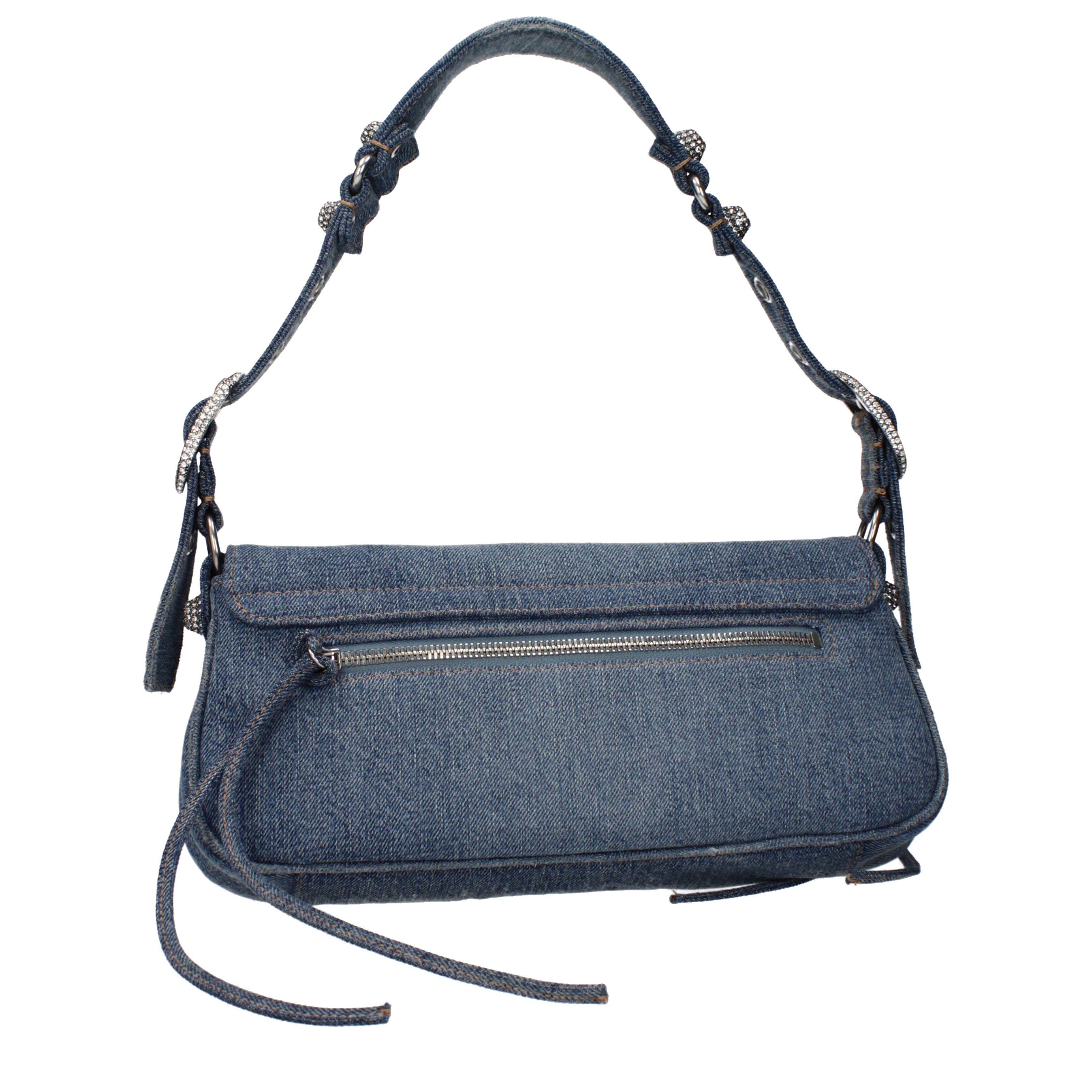 Balenciaga ショルダーバッグ 女性 ファブリック 青/デニム | B-Exit