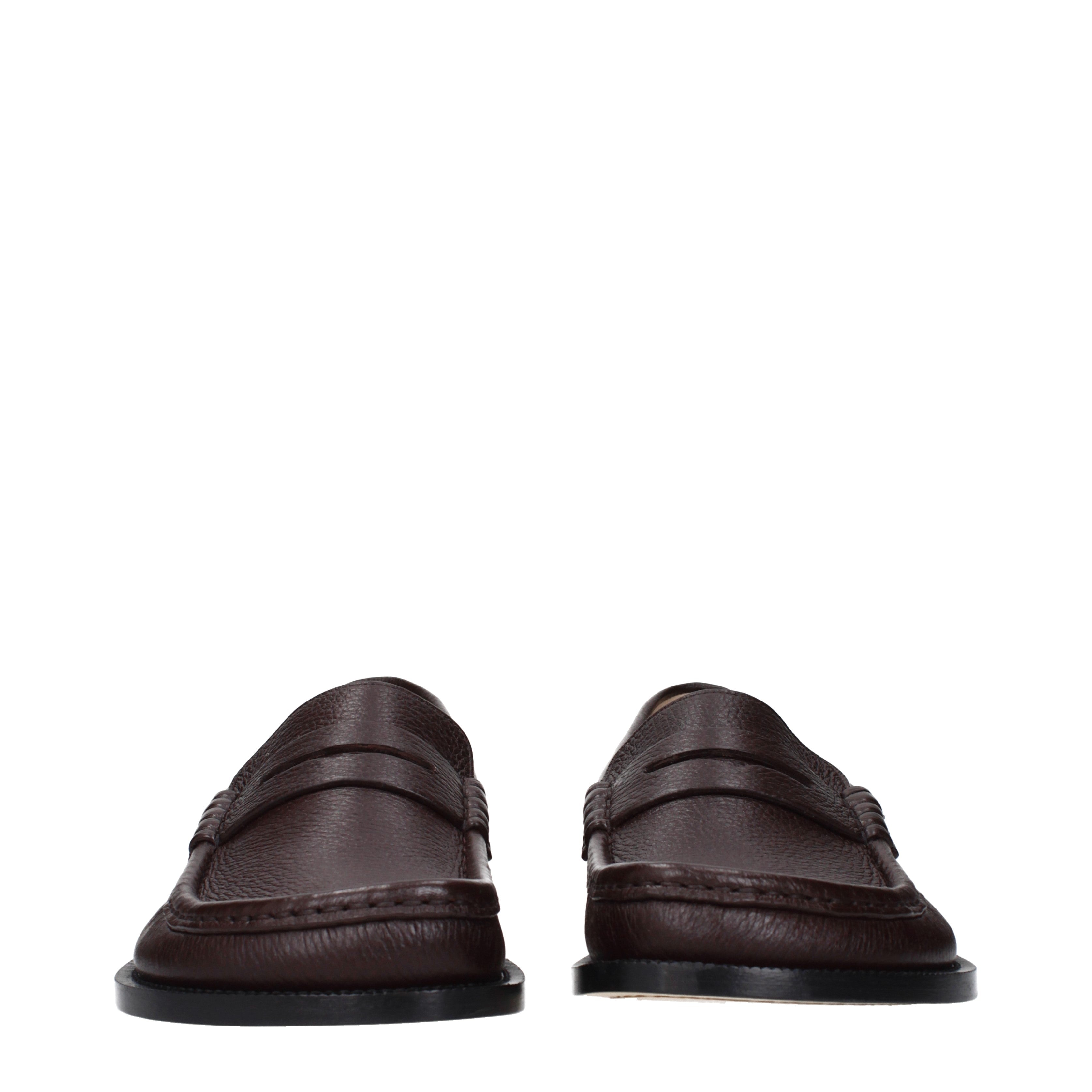 ロエベ・ローファー Loewe ローファー 男性 皮革 茶/オックスブラッド | B-Exit – B-Exit