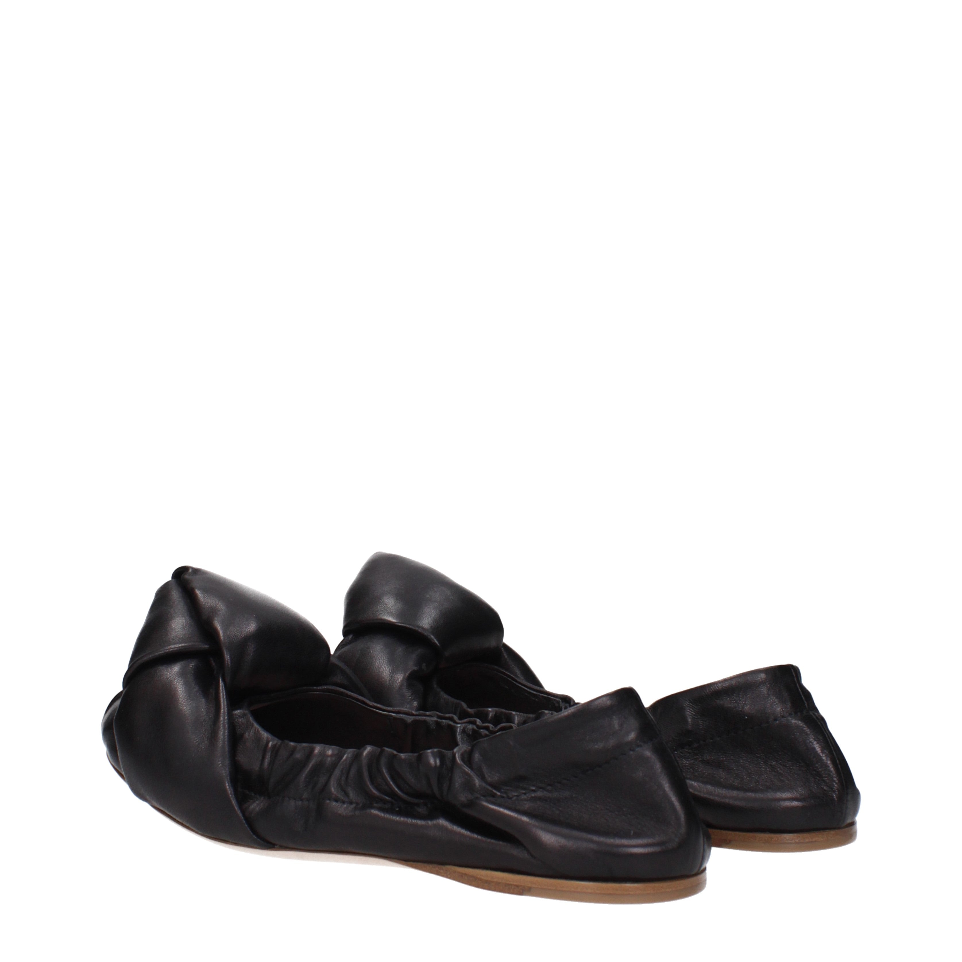 Miu Miu バレエシューズ 女性 皮革 黒 | B-Exit – B-Exit top shop online