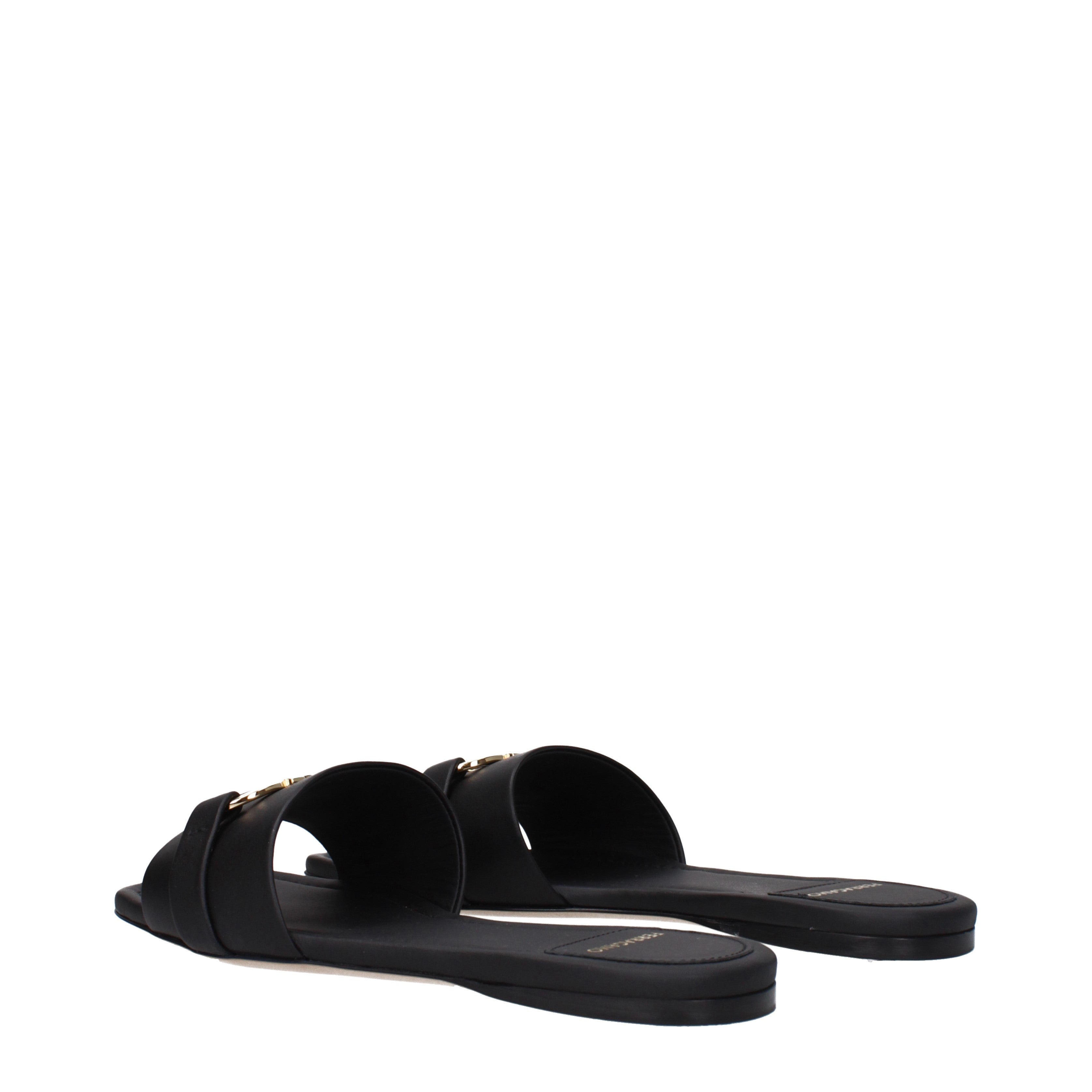Salvatore Ferragamo スリッパと下駄 女性 皮革 黒 | B-Exit – B-Exit
