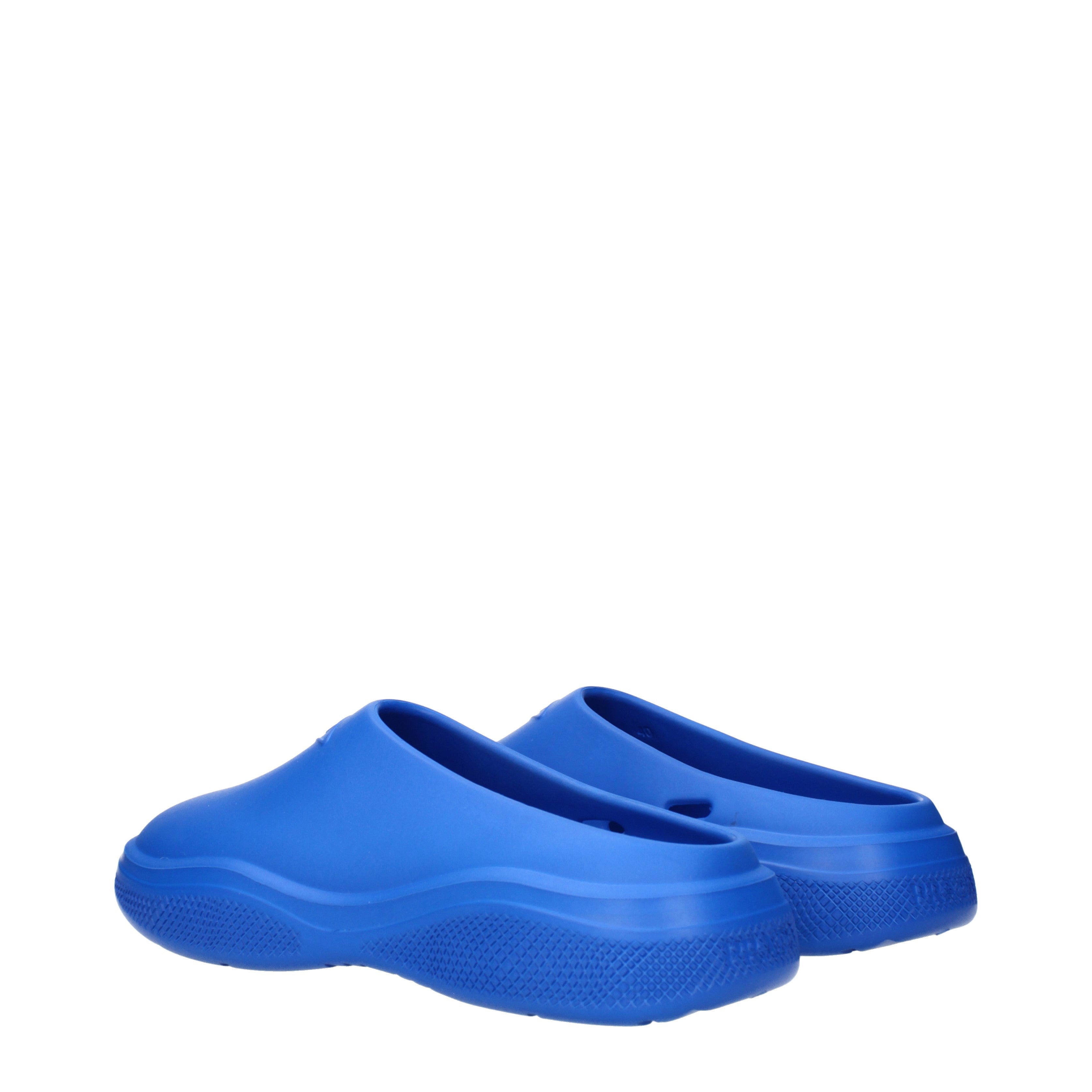 Prada Slippers and Clogs Men Rubber Blue/Light Blue | B-Exit – B