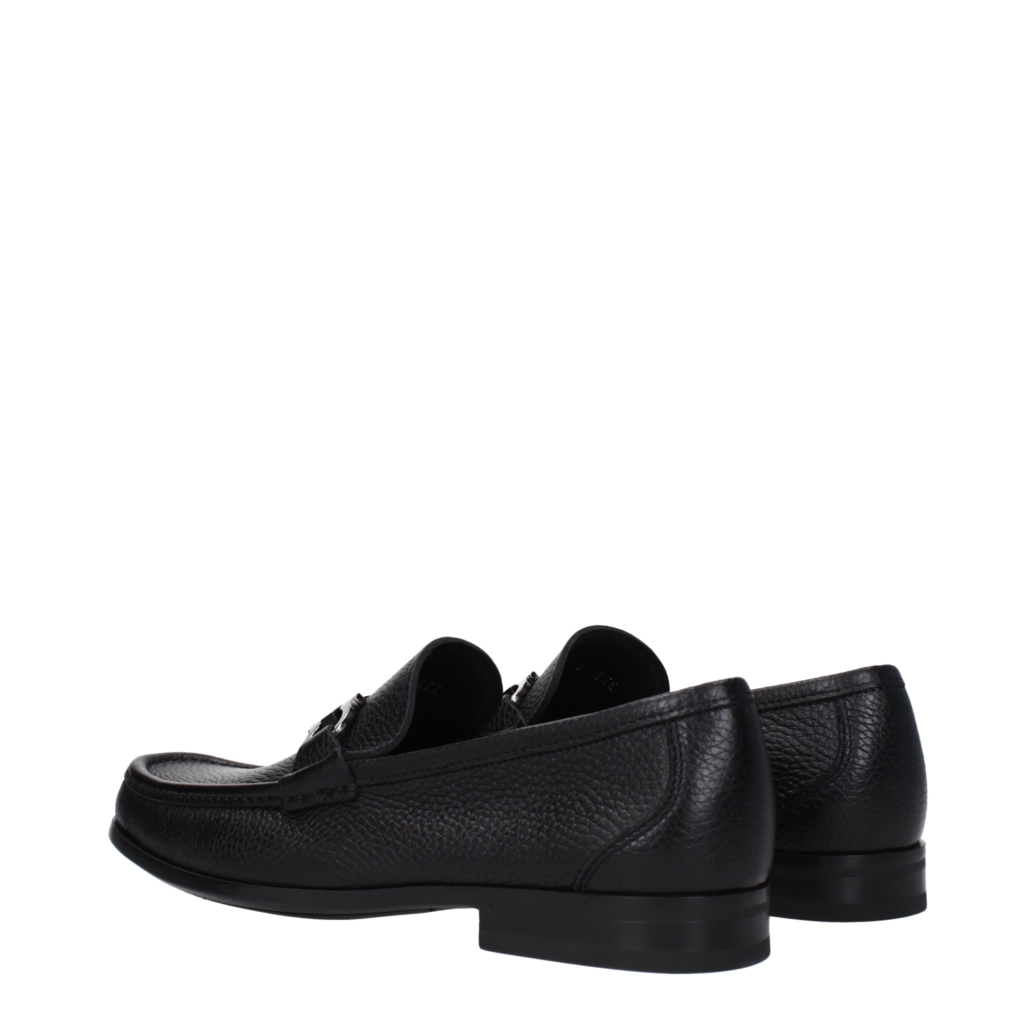 Salvatore Ferragamo Loafers Men Leather Black | B-Exit – B