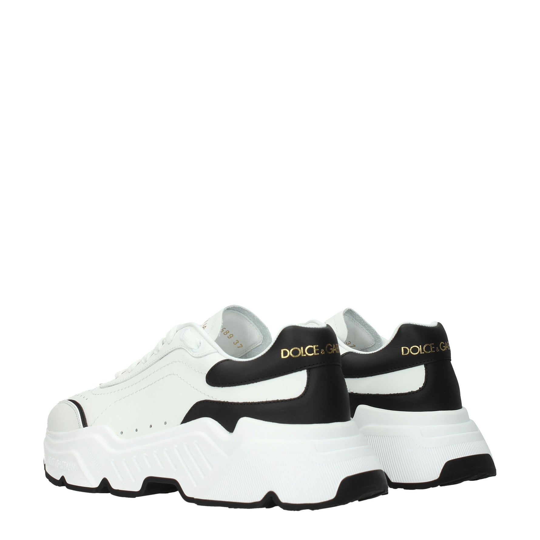 Dolce&Gabbana Sneakers daymaster Donna Pelle Bianco Nero