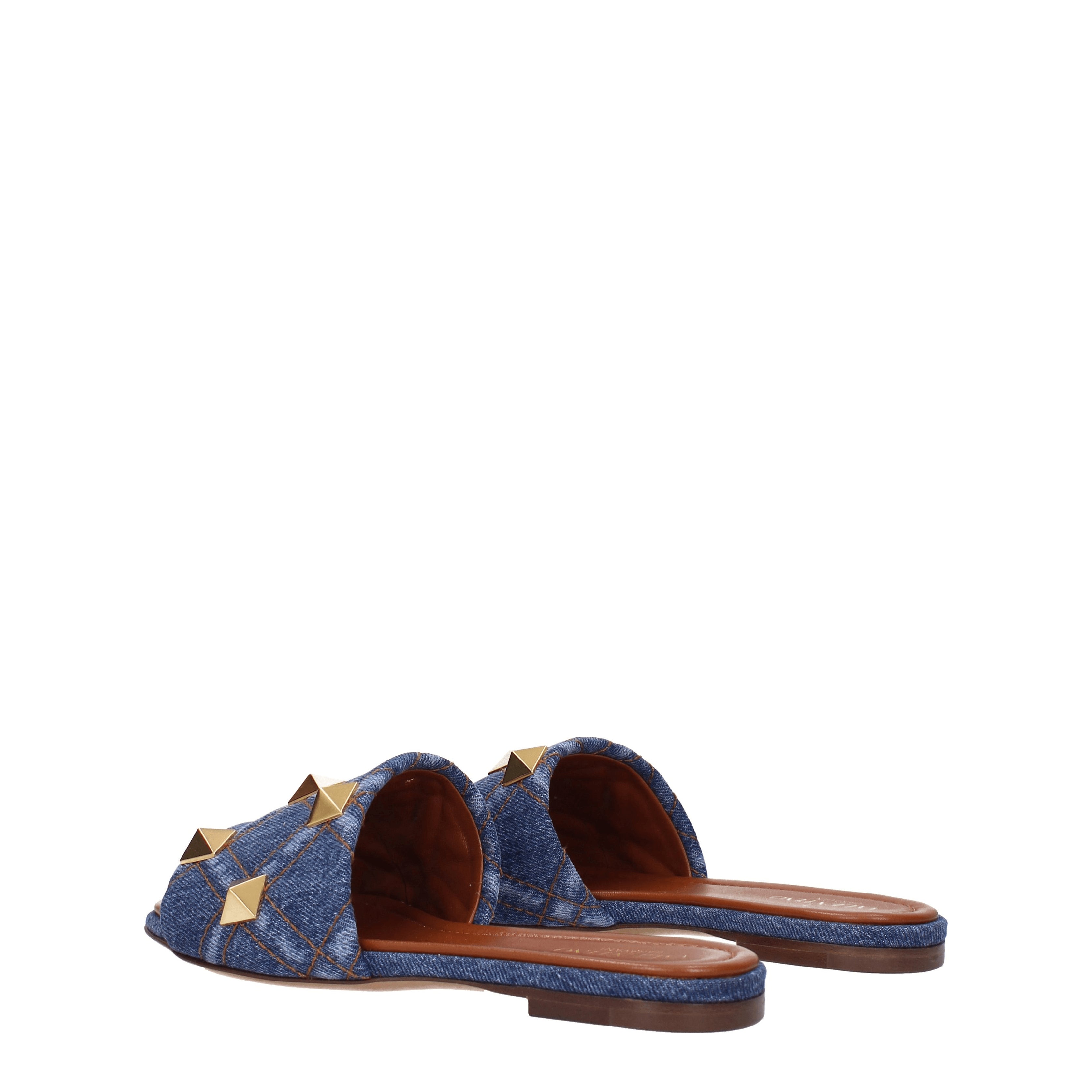 Valentino Garavani Slippers and Clogs Women Fabric Blue/Denim | B