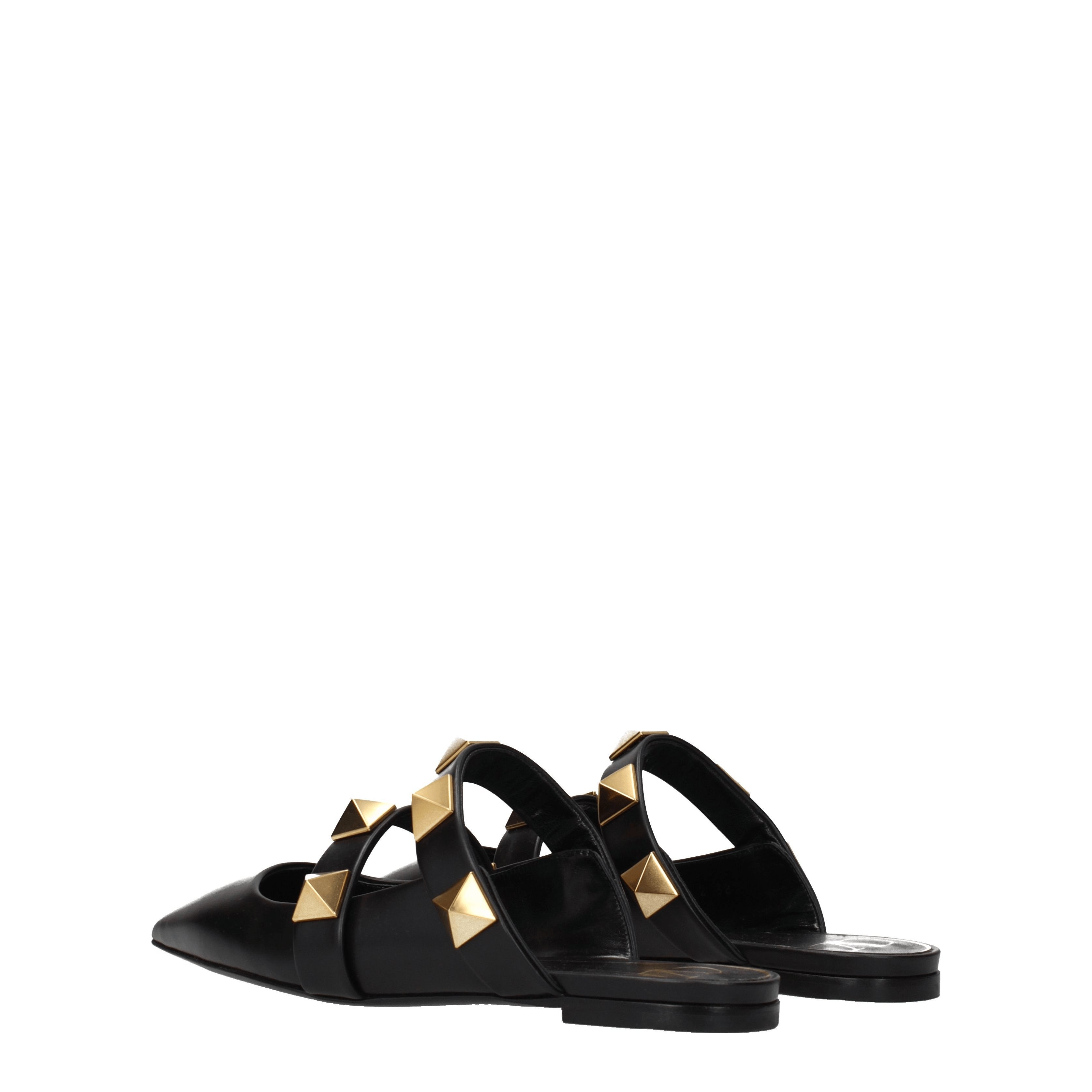 Valentino Garavani Sandals Women Leather Black | B-Exit – B-Exit