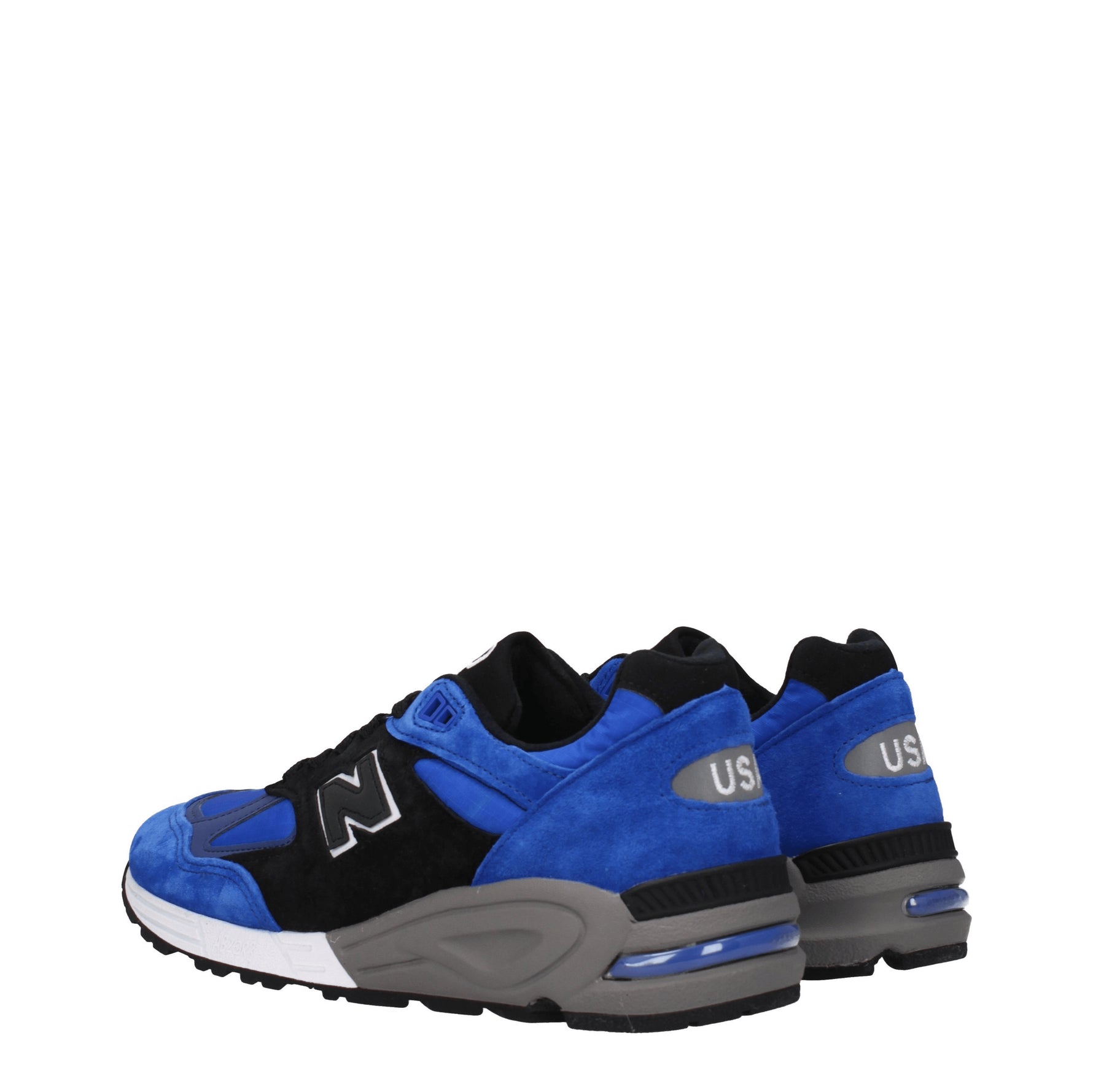 New Balance Sneakers Uomo Camoscio Blu Nero