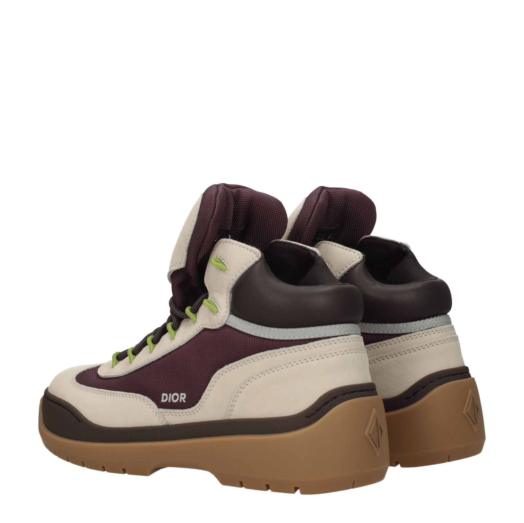 Christian Dior Stivaletti hiking Uomo Camoscio Beige Marrone