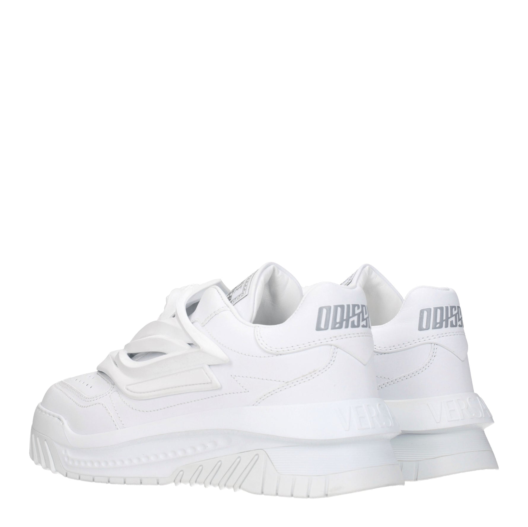 Versace Sneakers odissea Uomo Pelle Bianco Bianco Ottico