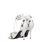Balenciaga Sandali cagole Donna Pelle Bianco