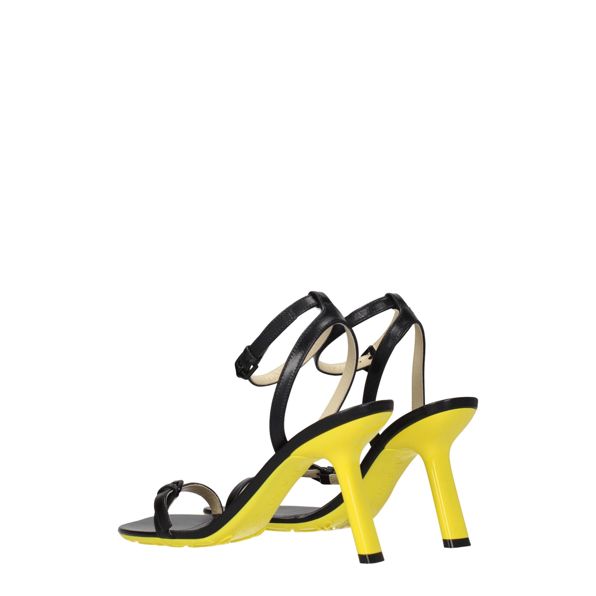 Loewe Infradito Donna Pelle Nero Giallo