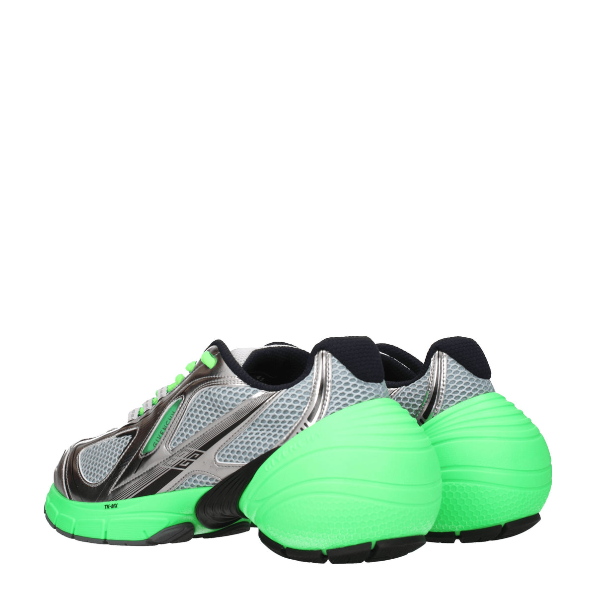 Givenchy Sneakers tk mx Uomo Tessuto Argento Verde