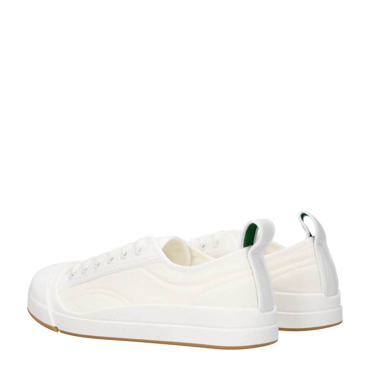Bottega Veneta Sneakers vulcan Uomo Tessuto Bianco Bianco Ottico