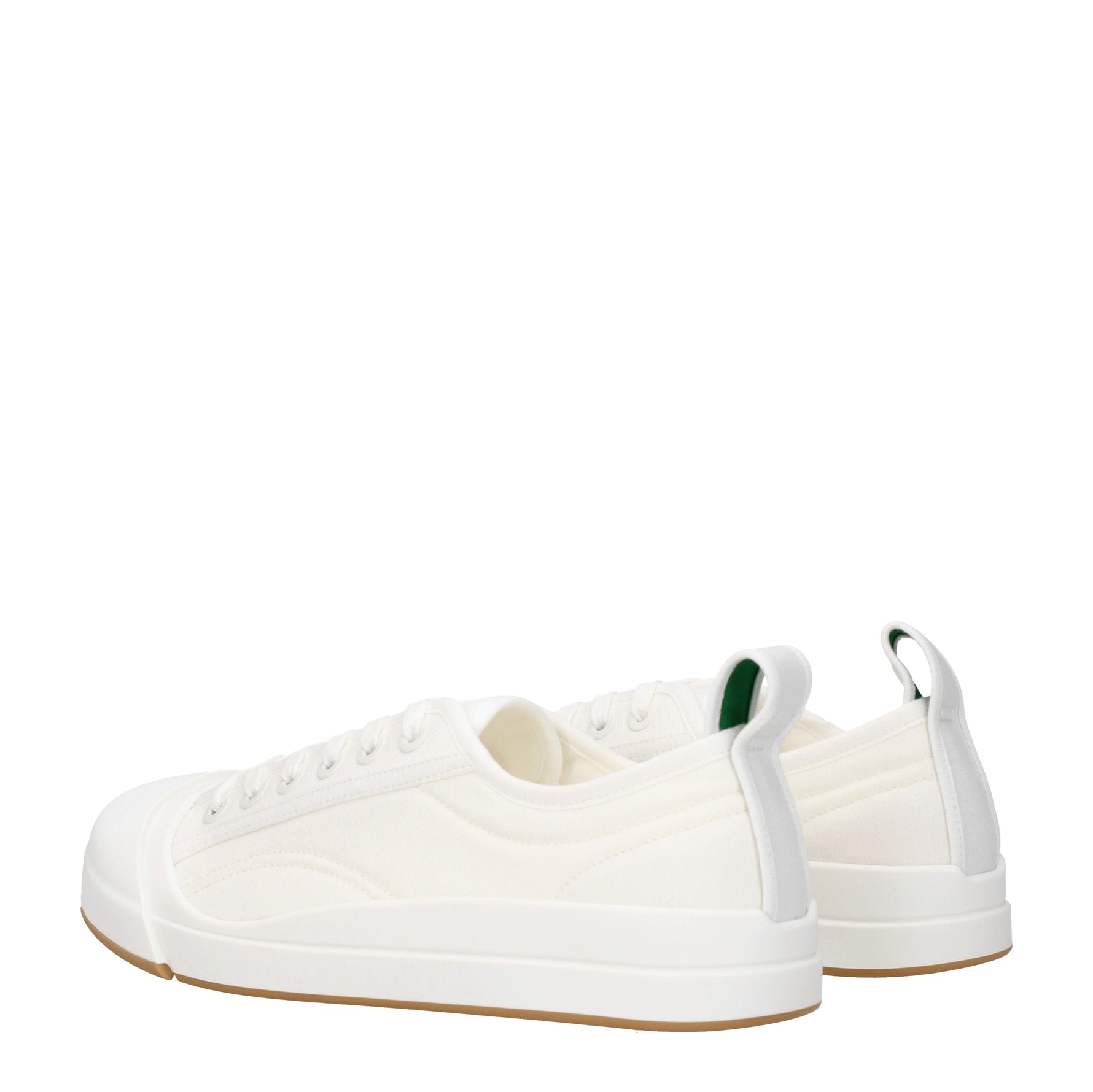 Bottega Veneta Sneakers vulcan Uomo Tessuto Bianco Bianco Ottico