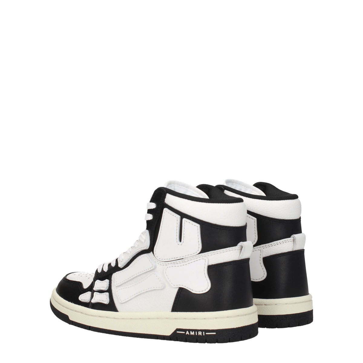 Amiri Sneakers Donna Pelle Nero Bianco