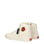 Kenzo Sneakers Uomo Tessuto Beige Crema
