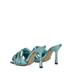 Bottega Veneta Sandali Donna Pelle Celeste Luna Ghiacciata