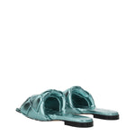 Bottega Veneta Ciabatte e Zoccoli Donna Pelle Celeste Luna Ghiacciata