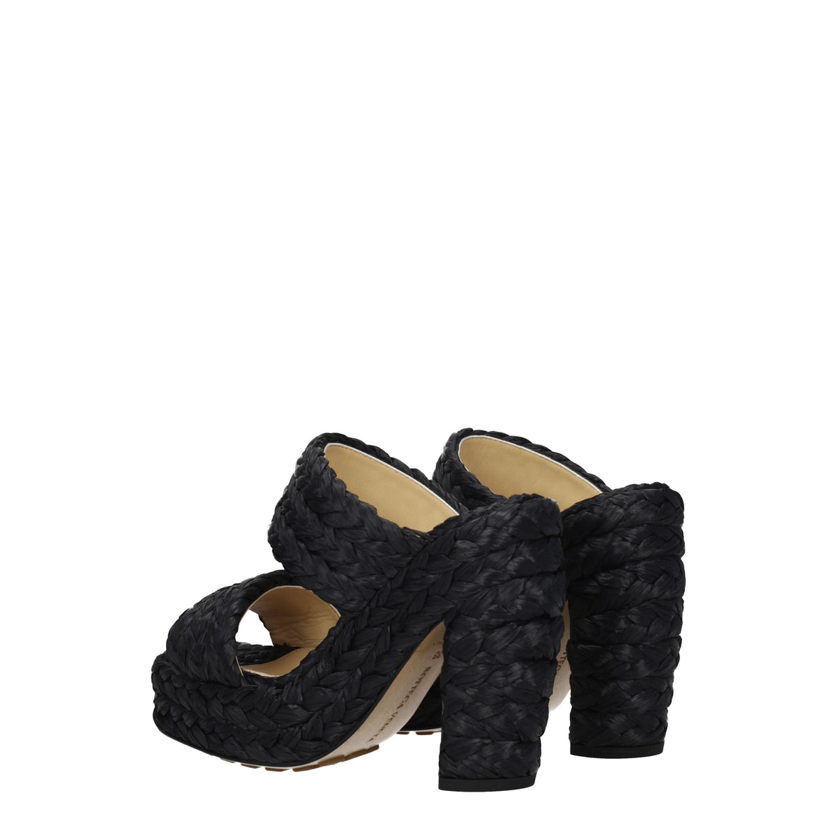 Bottega Veneta Sandali Donna Rafia Nero