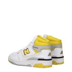 New Balance Sneakers 650 Uomo Pelle Bianco Giallo